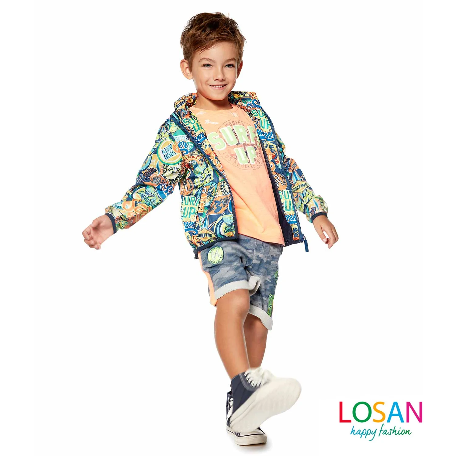 Losan - Giubbotto Fantasia Surf Bambino Junior ULTIMA TAGLIA 2 ANNI