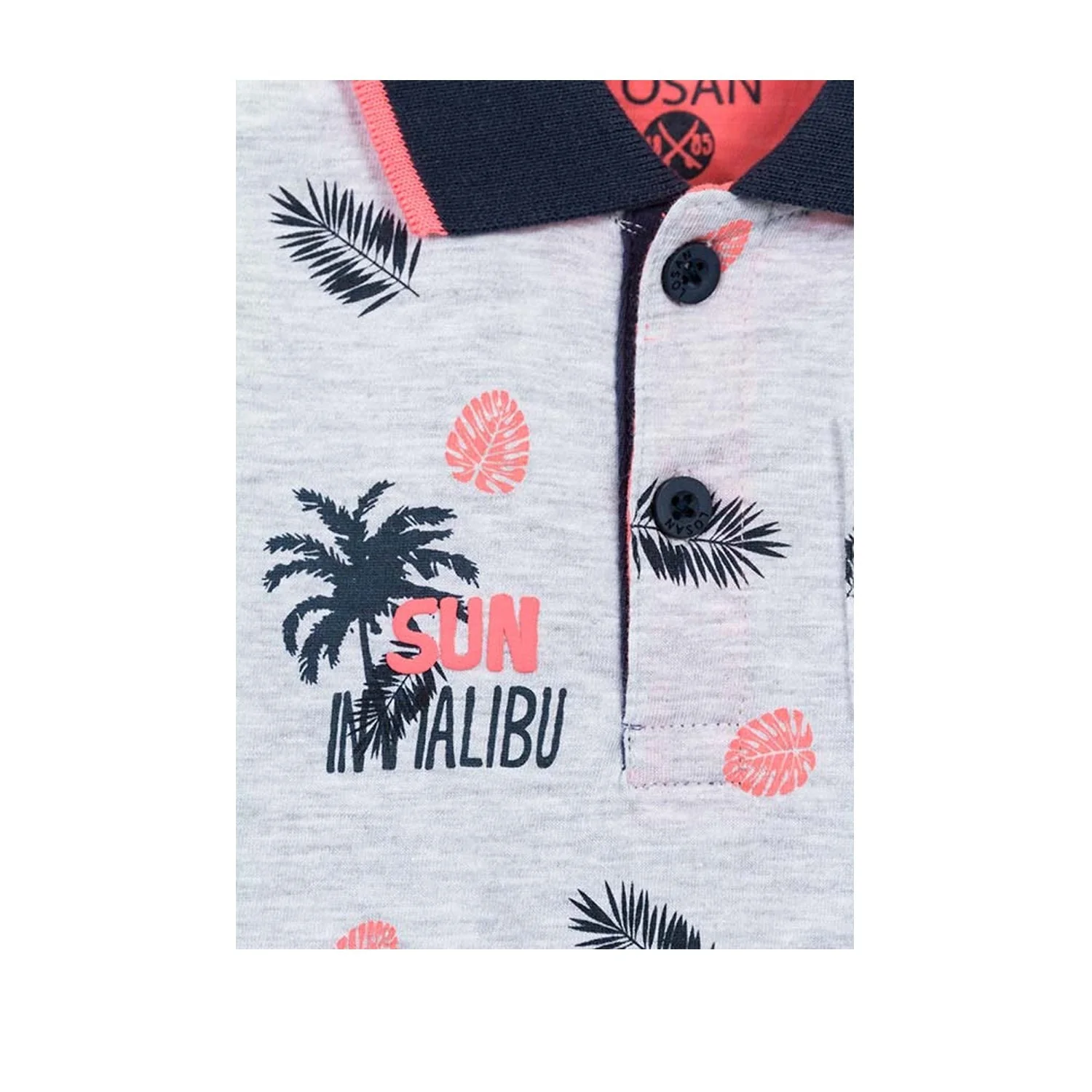 Losan - Maglietta Polo di Cotone Fantasia Tropicale Baby Bambino - Image 3