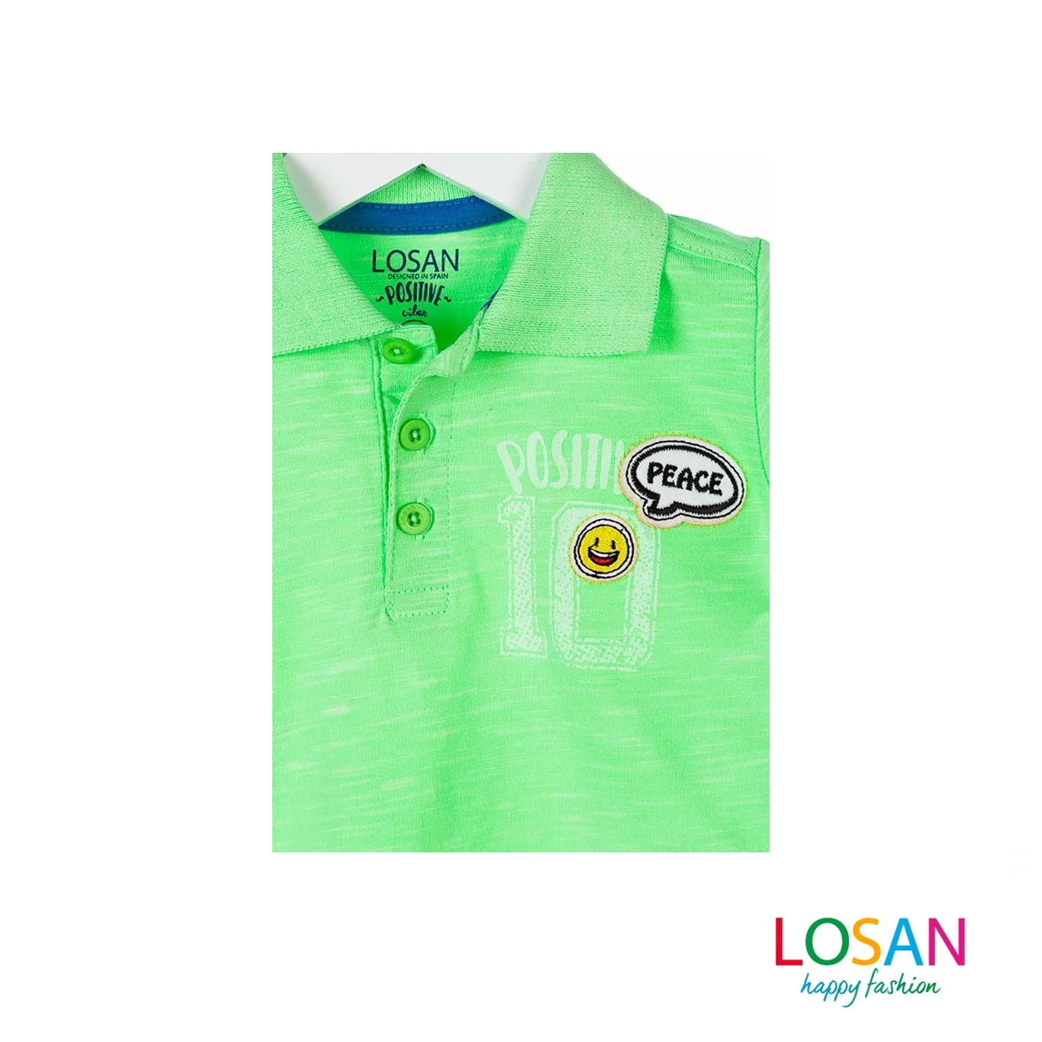 Losan - Polo Verde a Manica Corta Baby Bimbo - Image 3