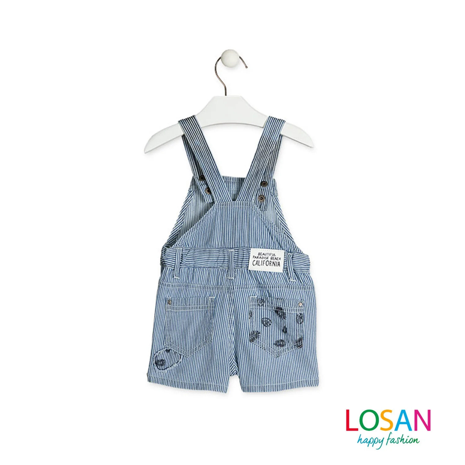 Losan - Salopette di Jeans a Righe Baby Bambino - Image 2