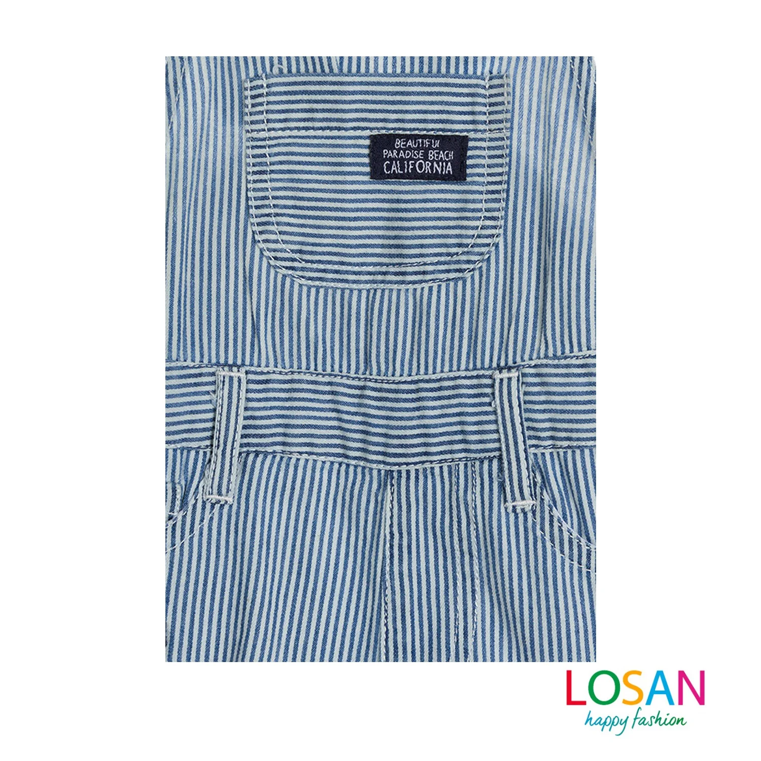 Losan - Salopette di Jeans a Righe Baby Bambino - Image 3