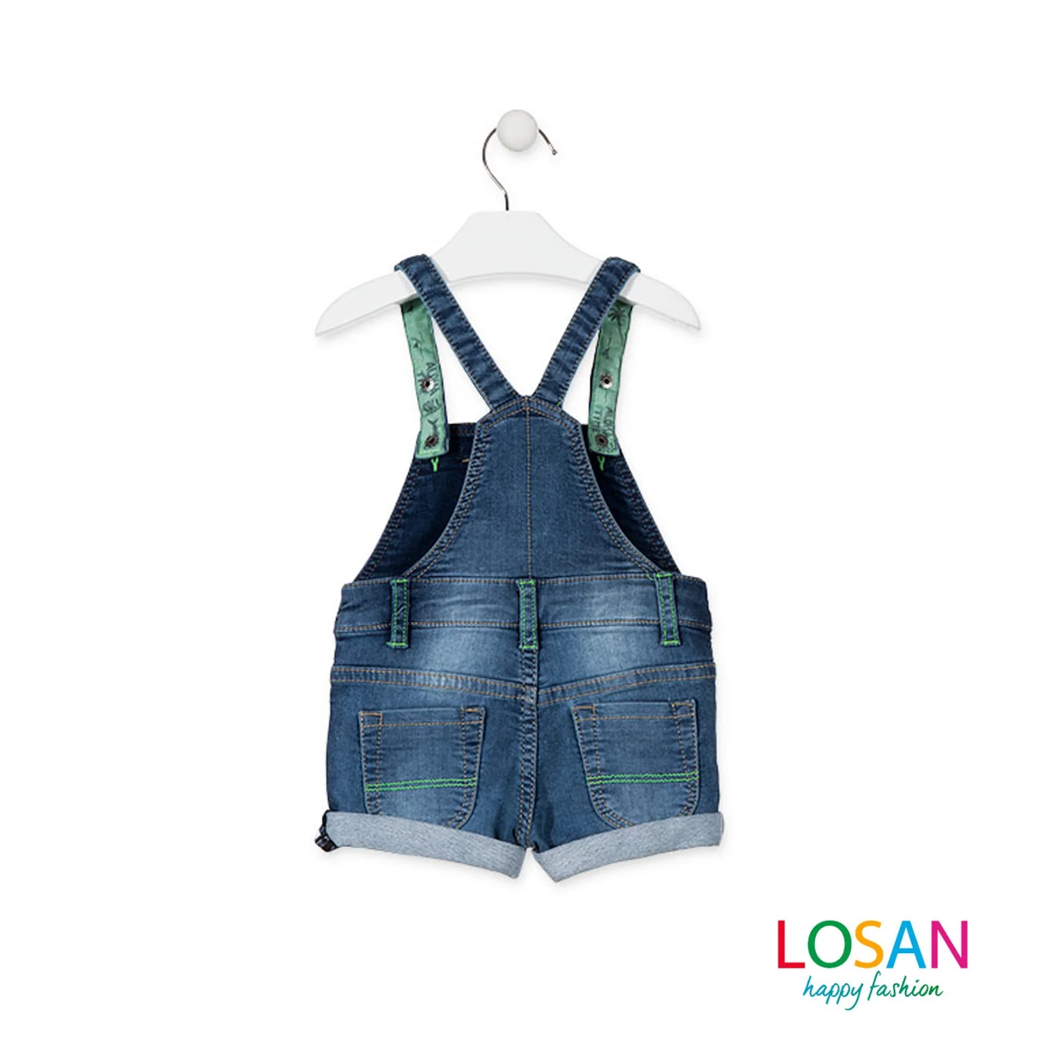 Losan - Salopette in Felpa effetto Jeans Baby Bambino - Image 3