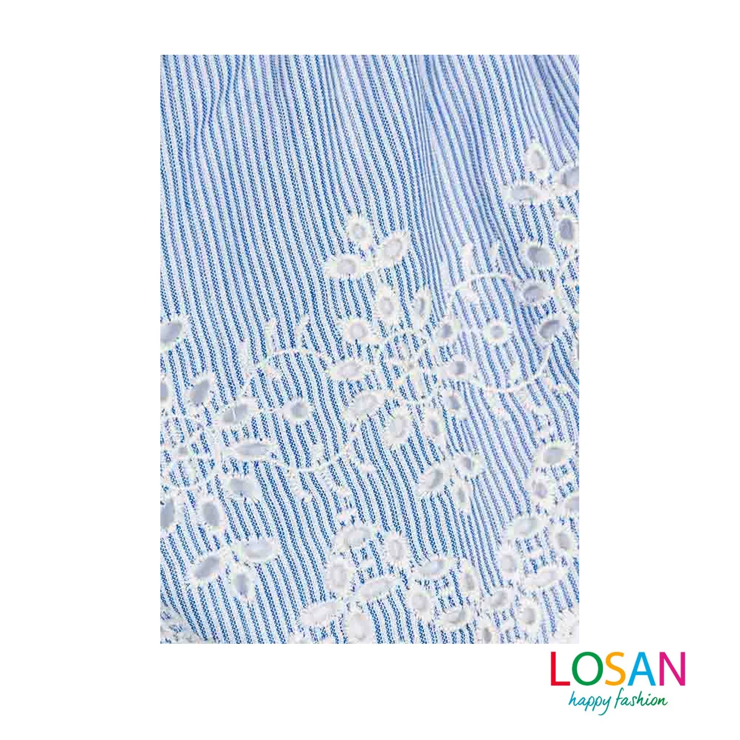 Losan - Shorts in Voile con Orlo Ricamato Bambina Junior - Image 3