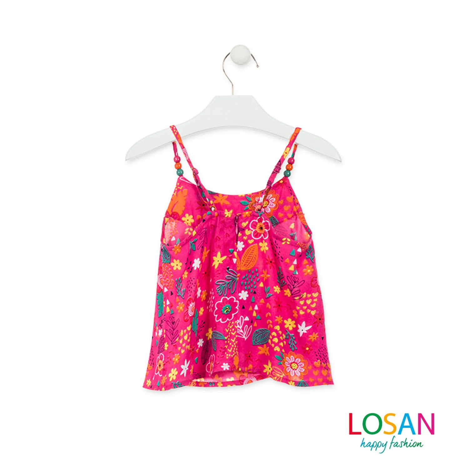 Losan - Top Fucsia in Stile Etnico Bambina Junior - Image 3