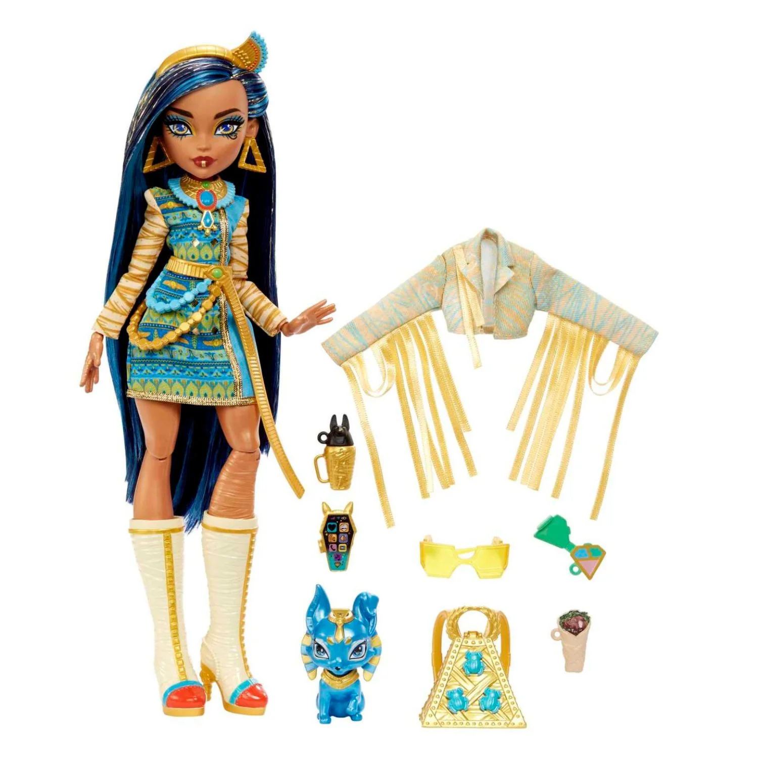 Mattel - Core Doll Bambola Monster High Con Abiti, Cuccioli E Accessori HPD53 - Image 4
