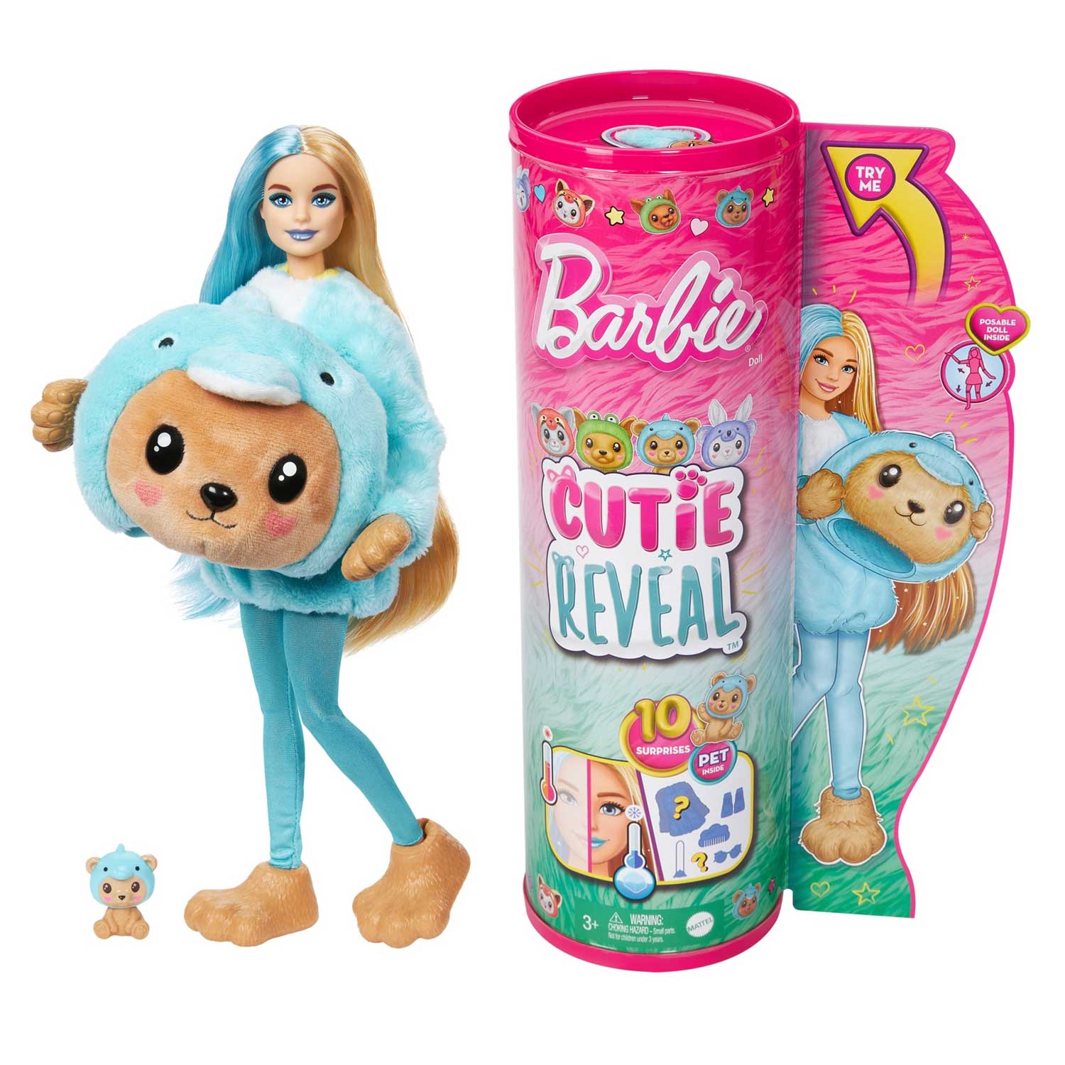 Mattel - Mattel Barbie Cutie Reveal Serie Amici Cuccioli HRK22 - Image 4