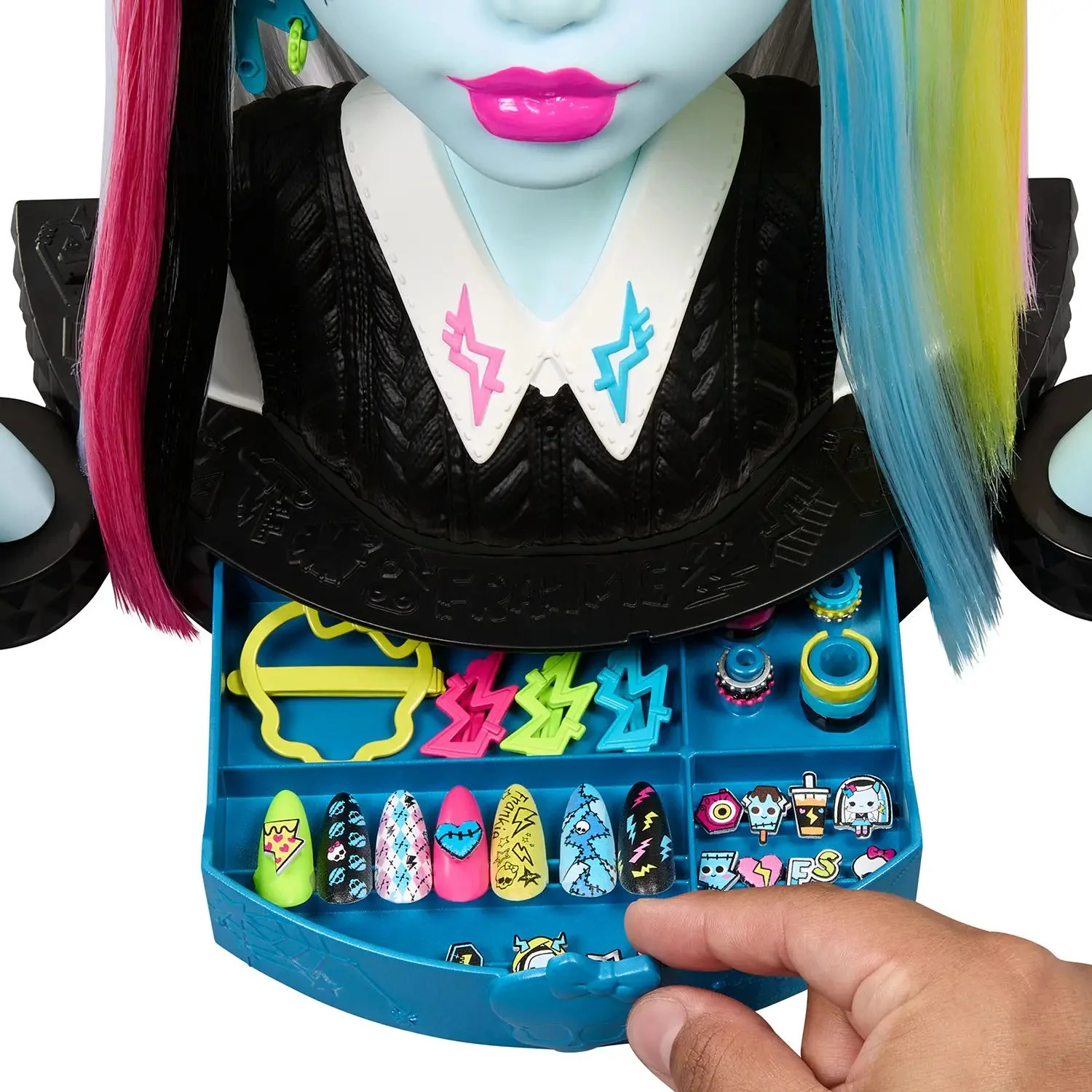 Mattel - Monster High Frankie Stein Styling Head con Accessori HRP71 - Image 4