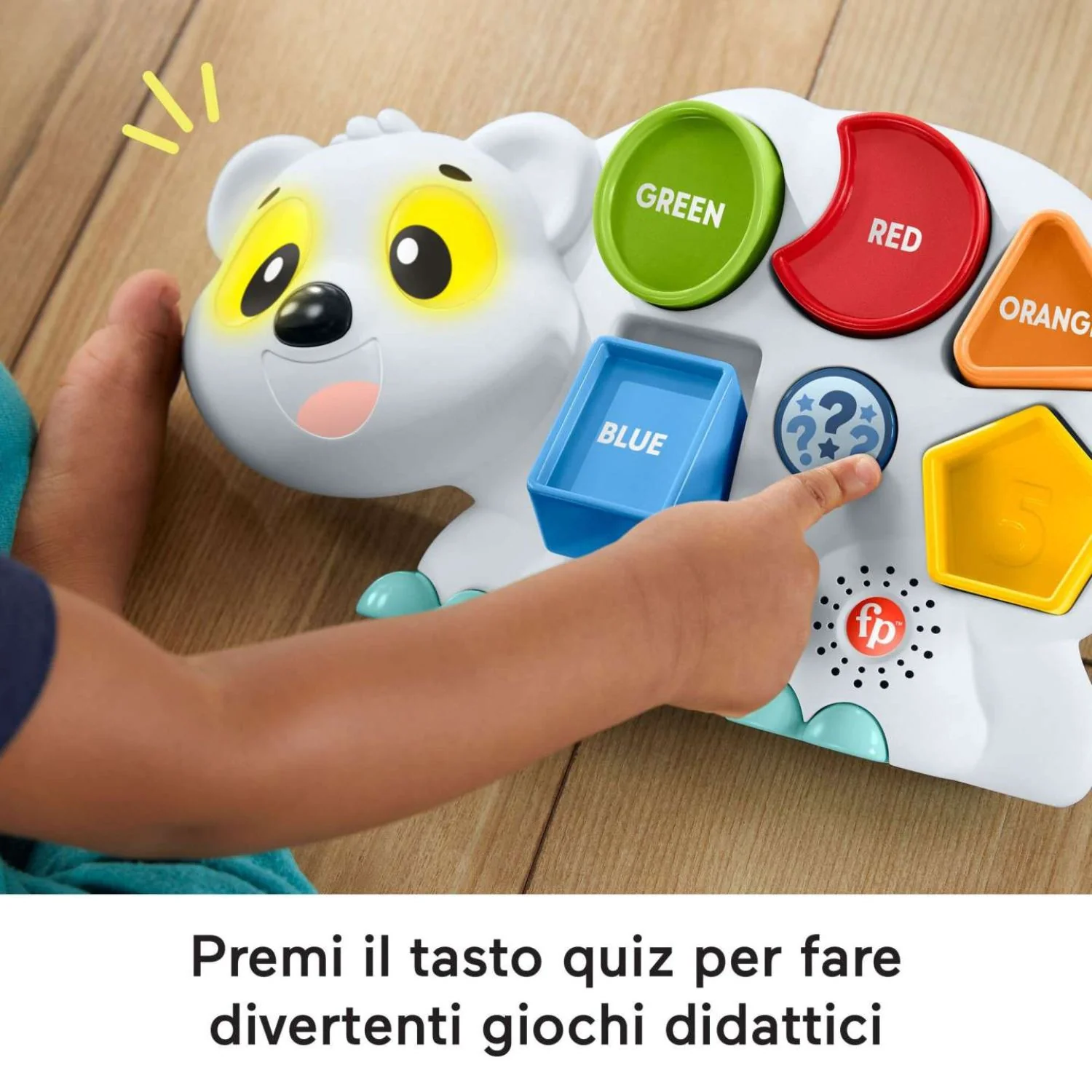 Fisher Price - Parlamici Fabietto Orsetto Forme E Colori HRB80 - Image 4