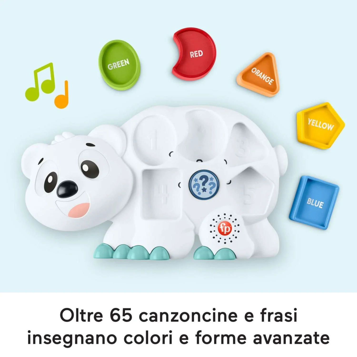 Fisher Price - Parlamici Fabietto Orsetto Forme E Colori HRB80 - Image 5