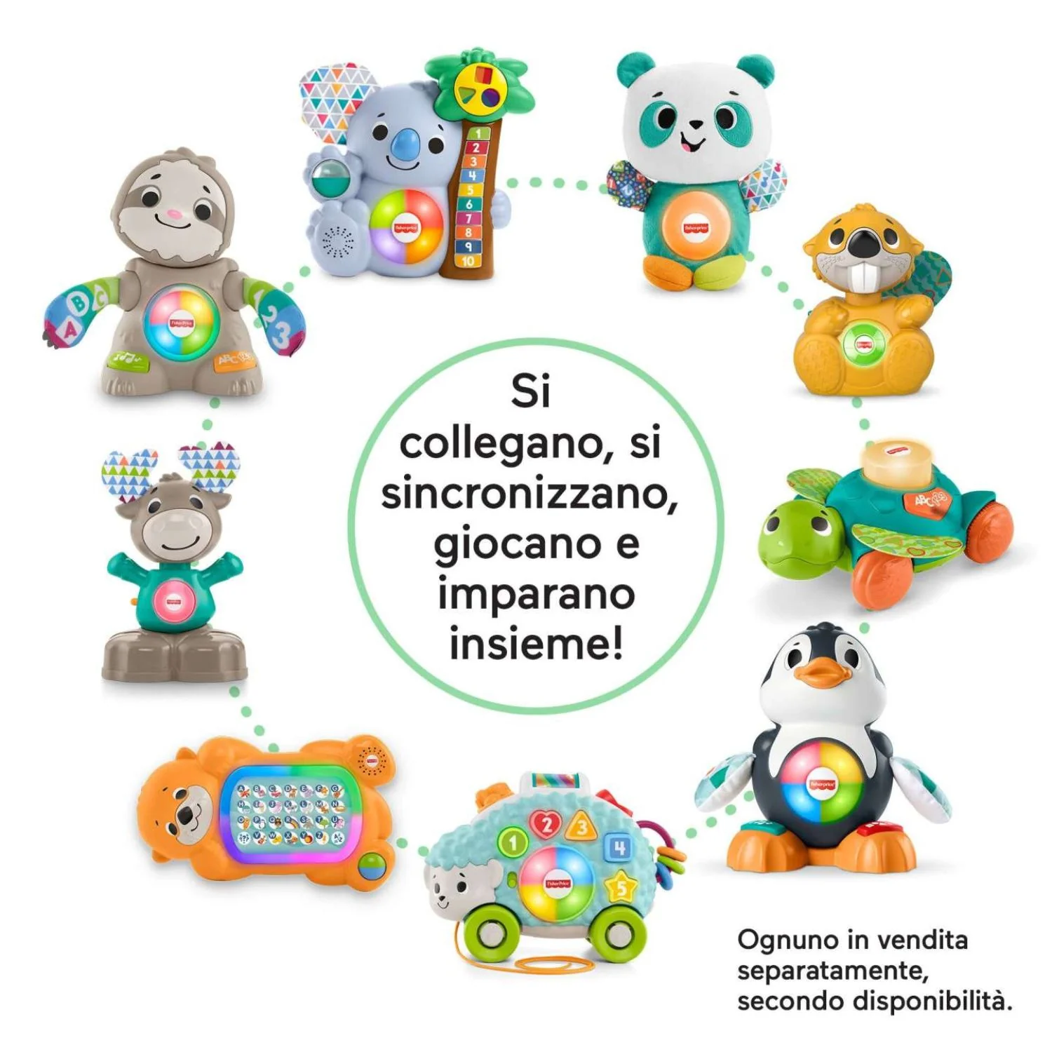 Fisher Price - Parlamici Fabietto Orsetto Forme E Colori HRB80 - Image 6