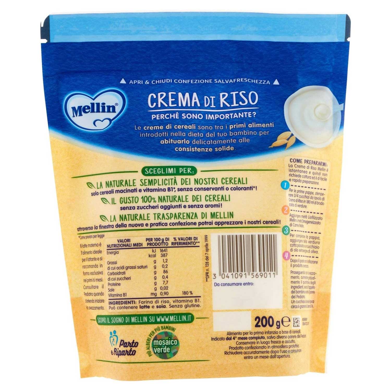 Mellin - Crema Riso: Confezione 200 gr - Image 3