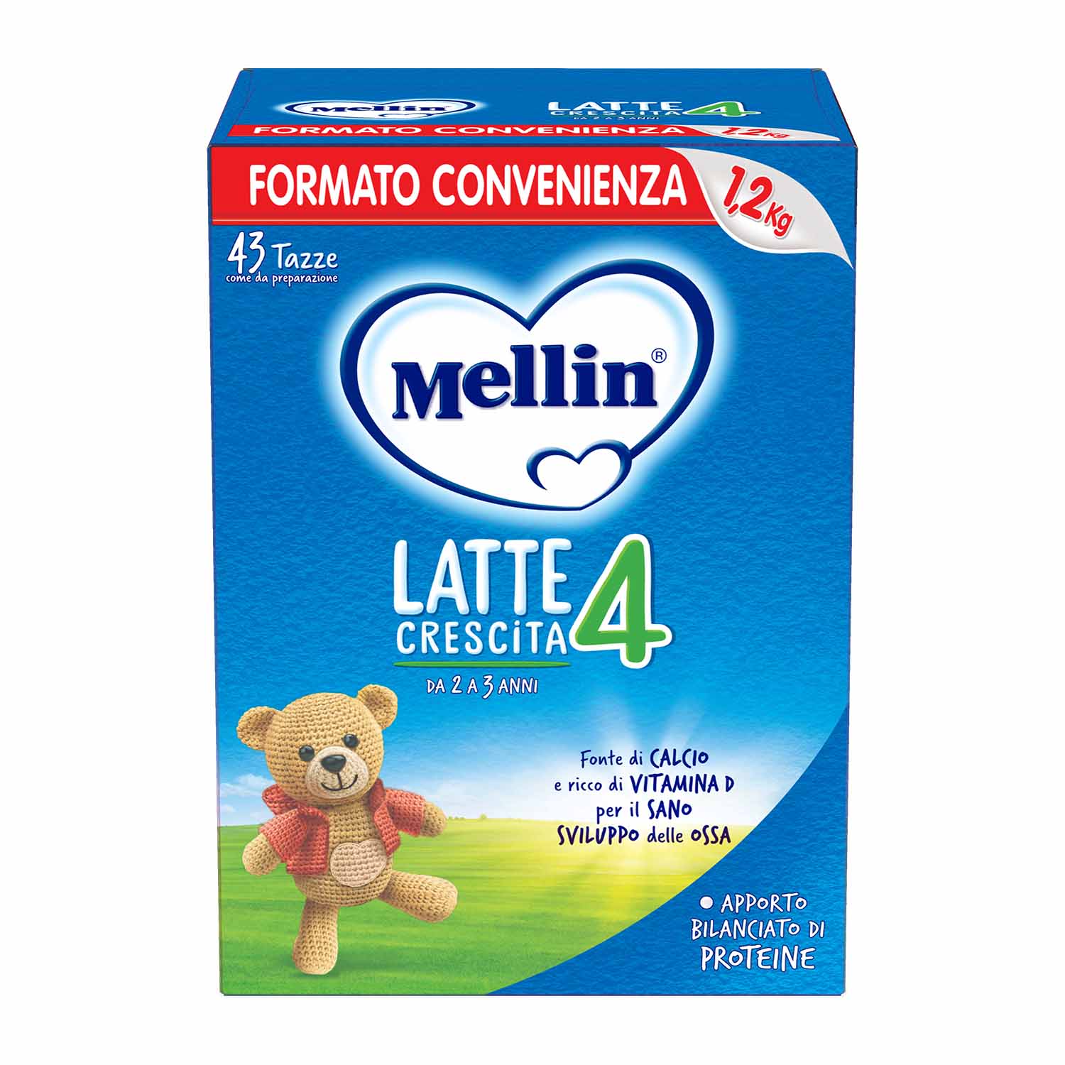 Mellin - Latte In Polvere 4: Confezione 1200 gr (2x600)
