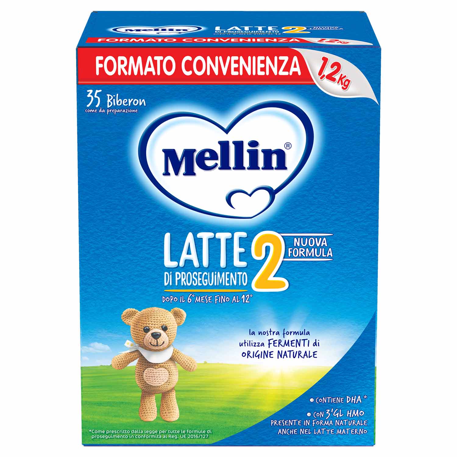 Mellin - Latte In Polvere 2: Confezione 1200 gr (2x600gr)