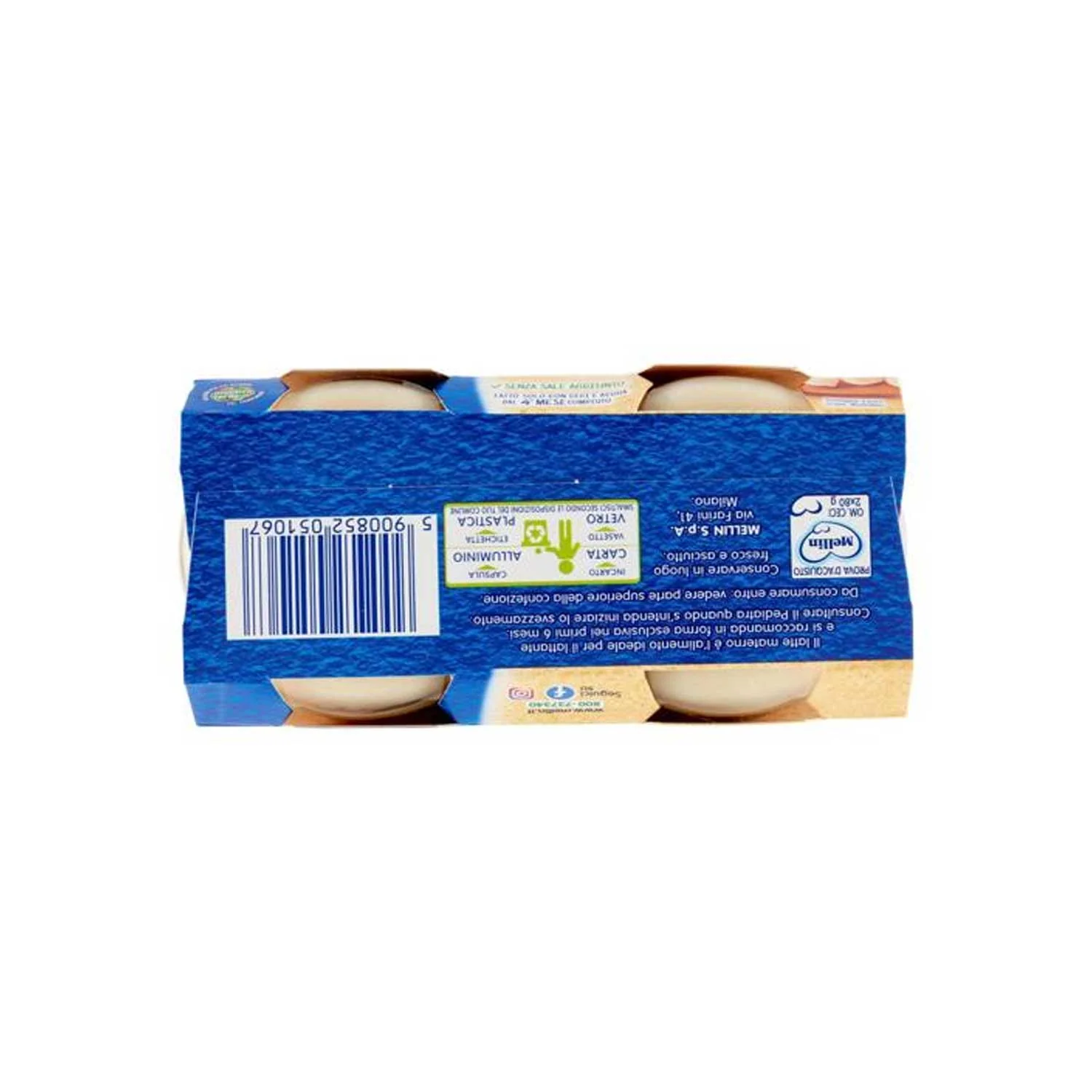 Mellin - Omogeneizzato Legumi Ceci: Confezione 2x80 gr - Image 2