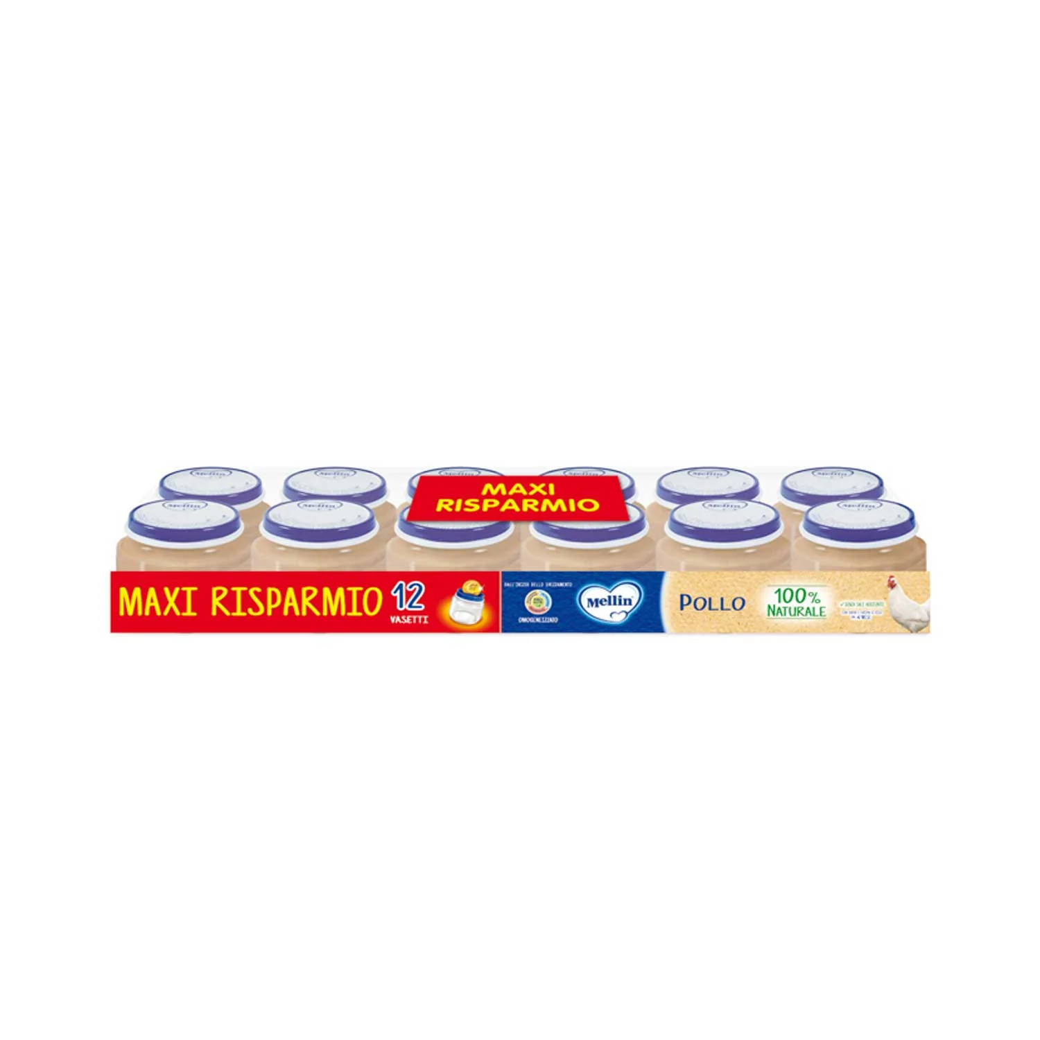 Mellin - Omogeneizzato Tacchino 12x80 gr