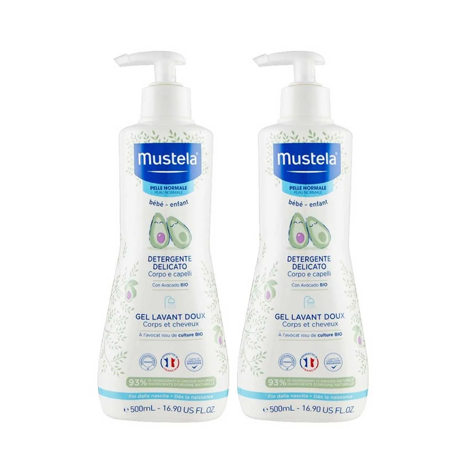 Mustela - Bipack Detergente Delicato: Confezione 500 ML