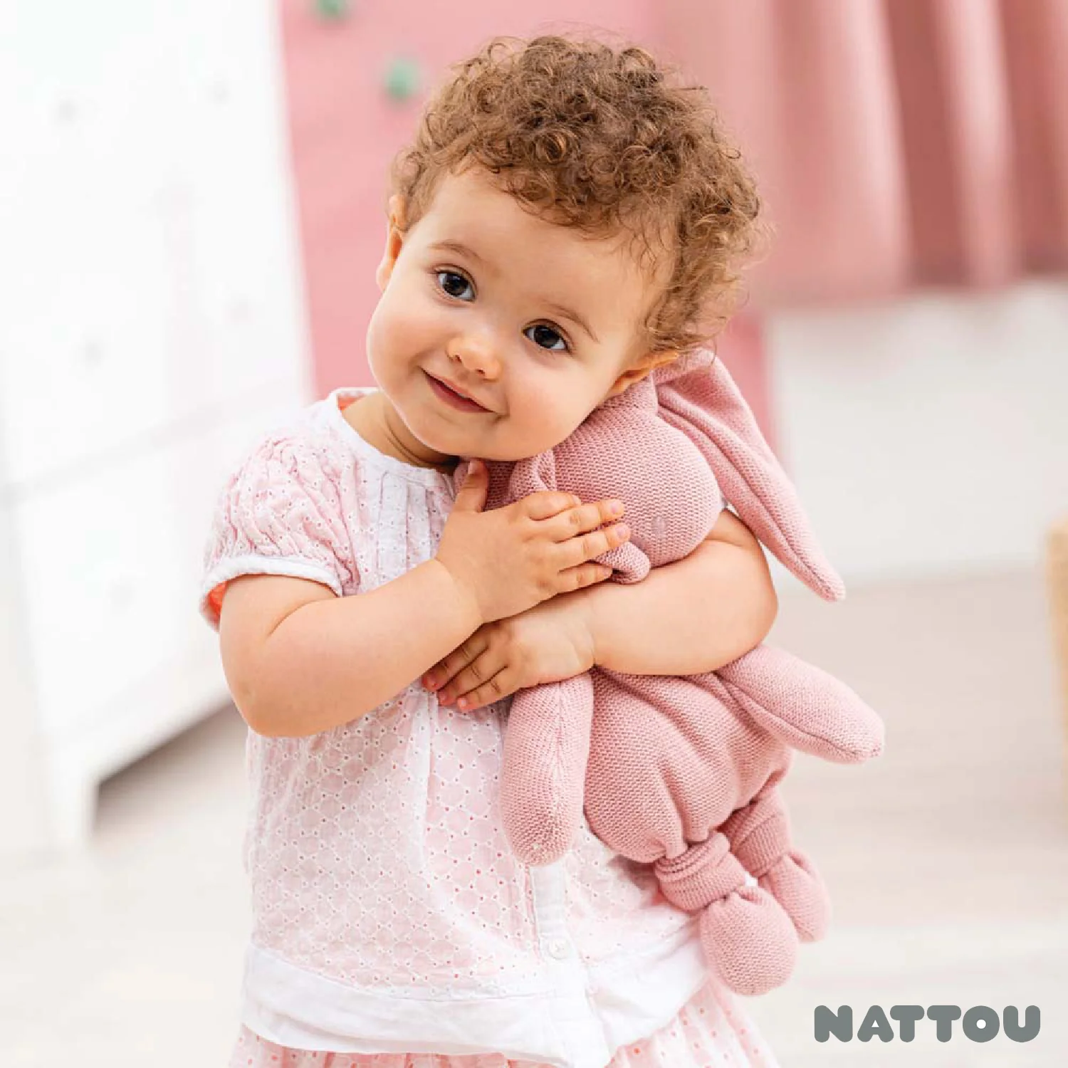 Nattou - Lapidou cotone rosa - Image 3