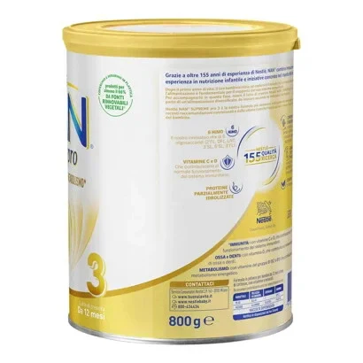 Nestlè - Nan Supreme Pro 3 Latte In Polvere: Confezione 800 gr - Image 2