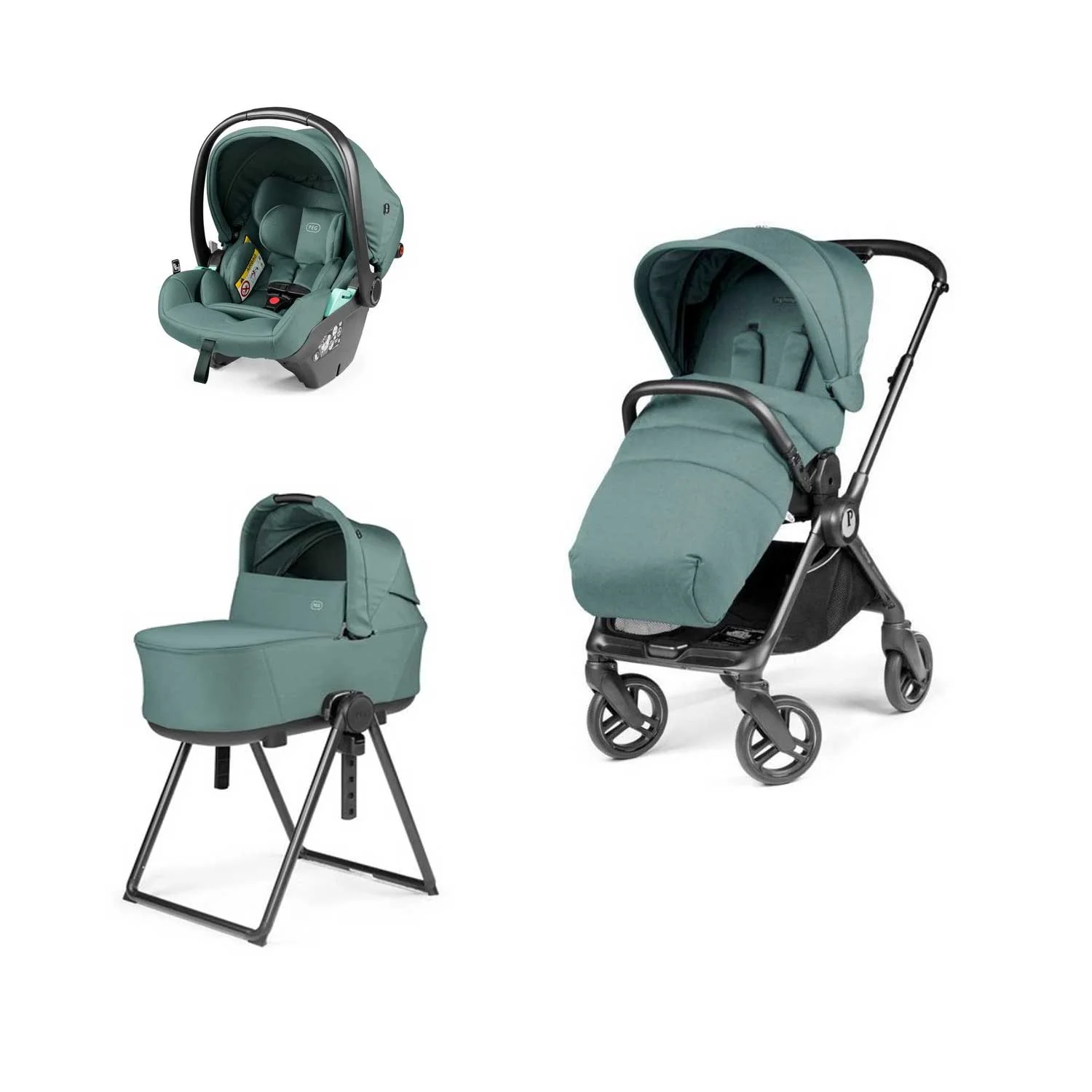 Peg Perego - Trio Switch + Culla Flex Con Seggiolino Auto Primo Viaggio Lounge Isize - Image 9