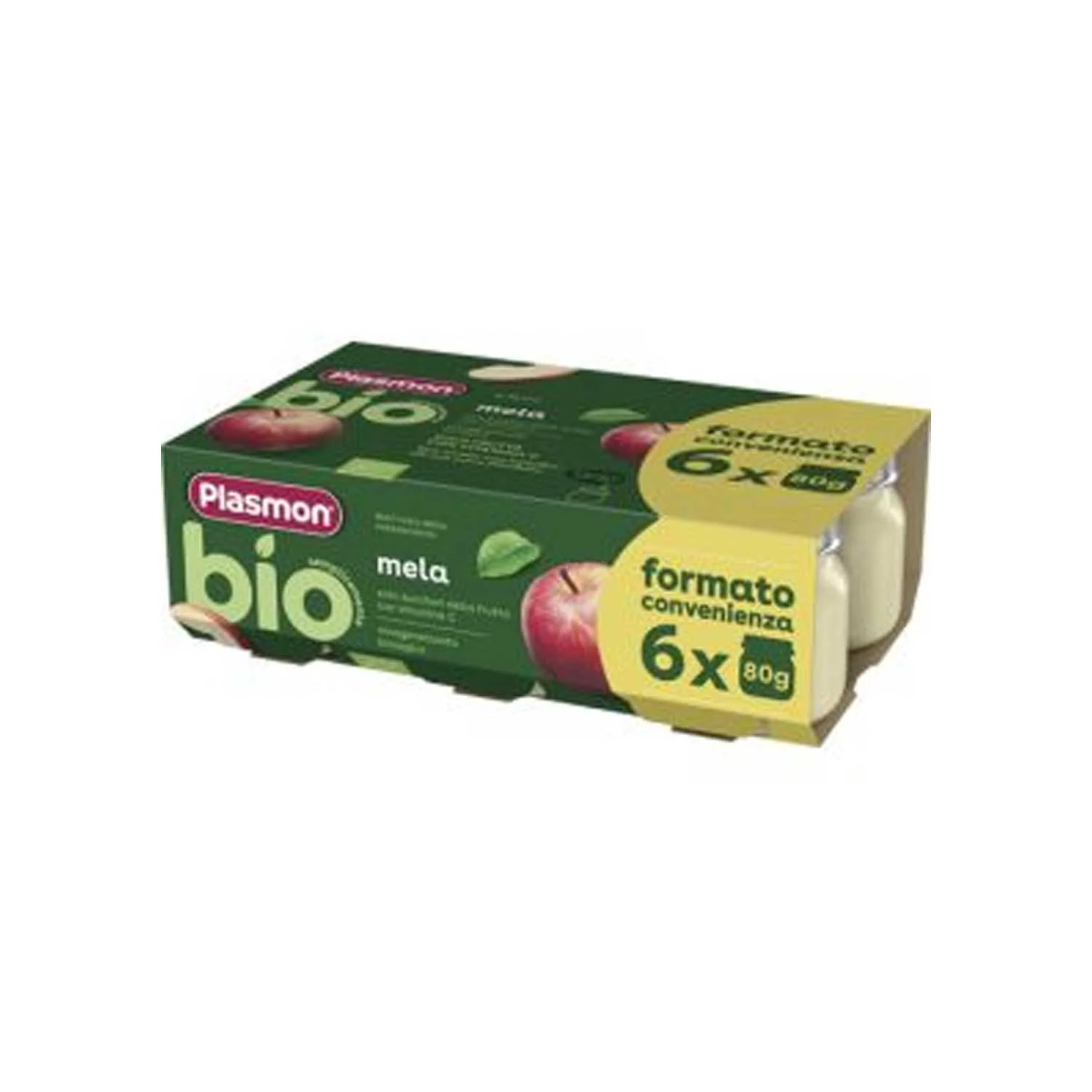 Plasmon - BIO Omogeneizzato Mela: Confezione 6x80 gr
