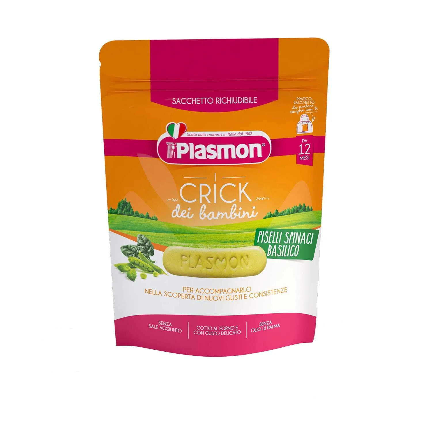 Plasmon Crick Spinaci E Piselli 100gr