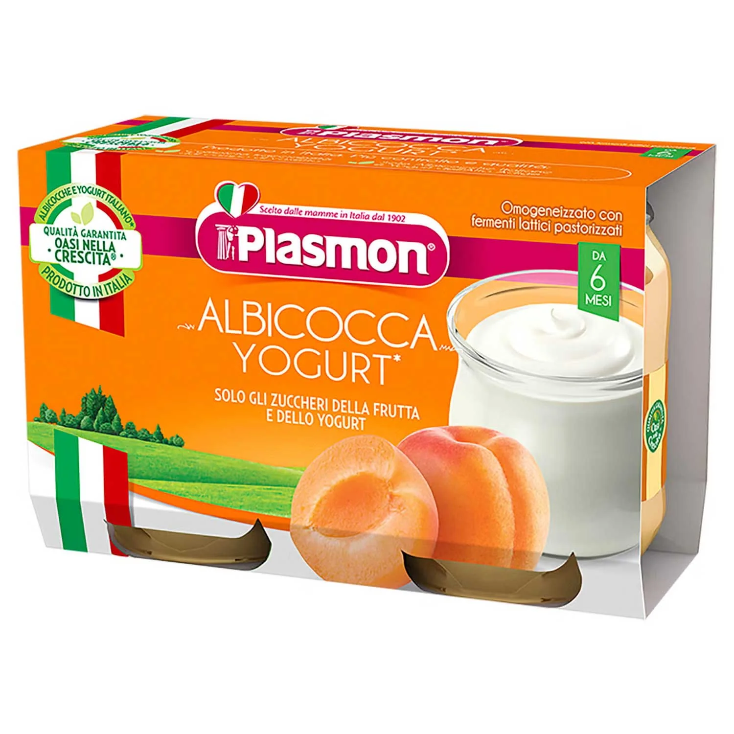 Plasmon -  Omogeneizzato Yogurt Albicocca: Confezione 2x120gr