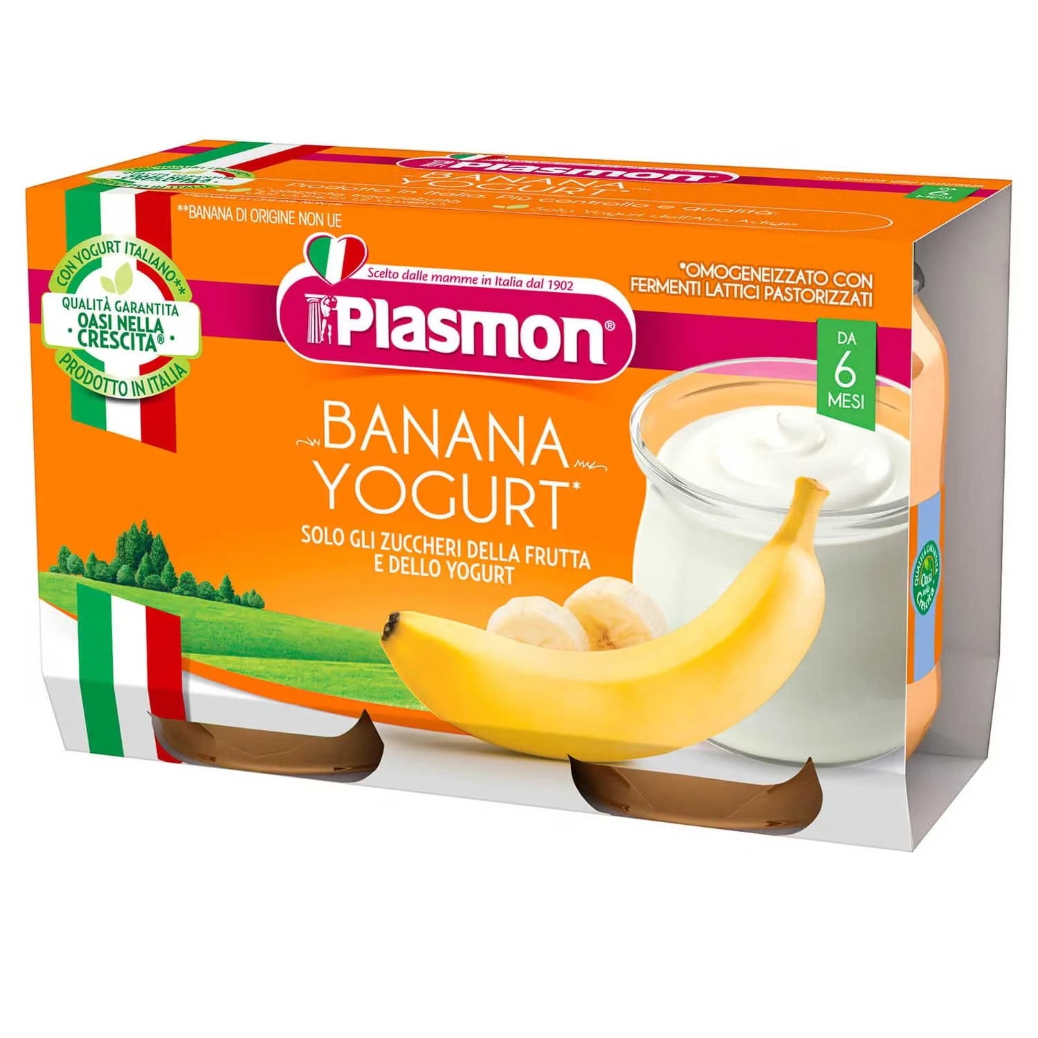Plasmon -  Omogeneizzato Yogurt Banana: Confezione 2x120gr