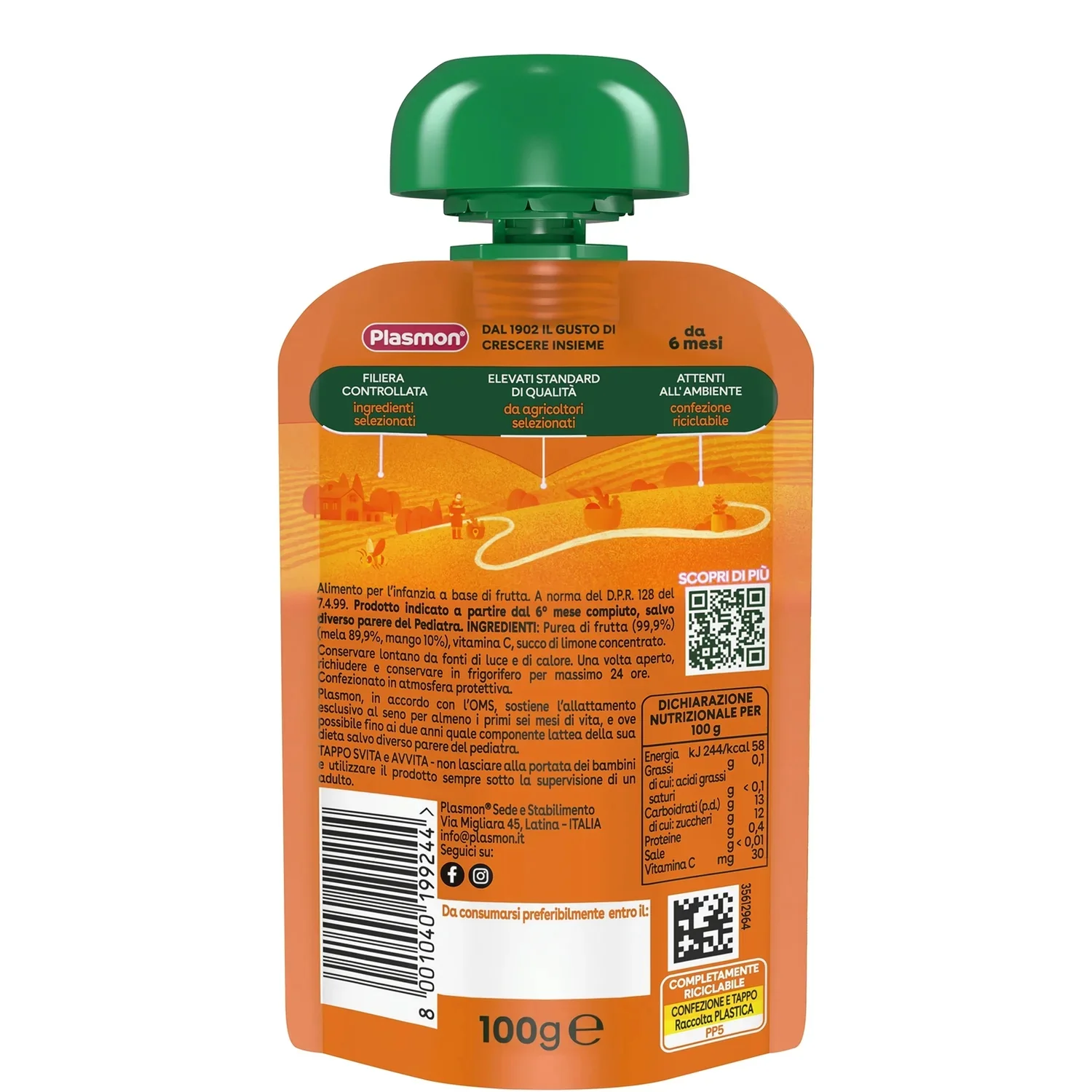 Plasmon - Spremi Gusta Mela Mango: Confezione 100 gr - Image 2