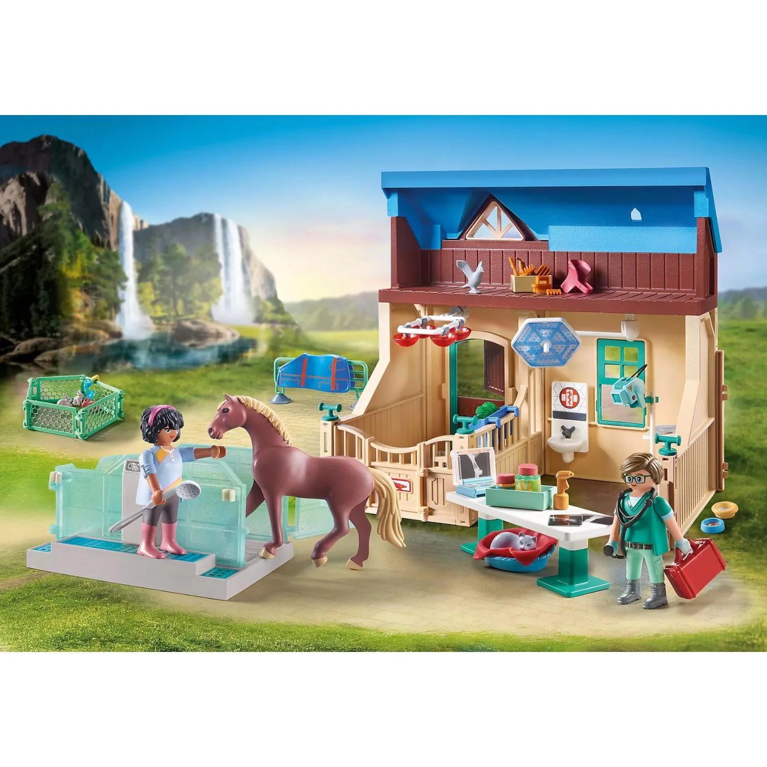 Playmobil - Stalla con veterinario 71352 - Image 2