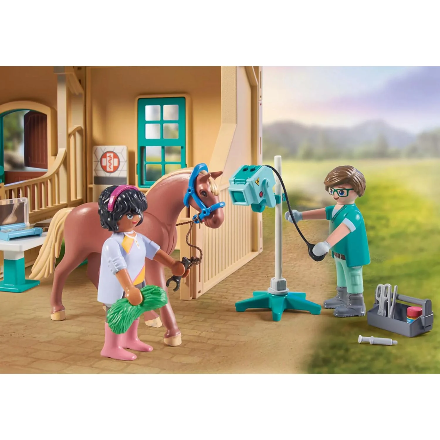 Playmobil - Stalla con veterinario 71352 - Image 4