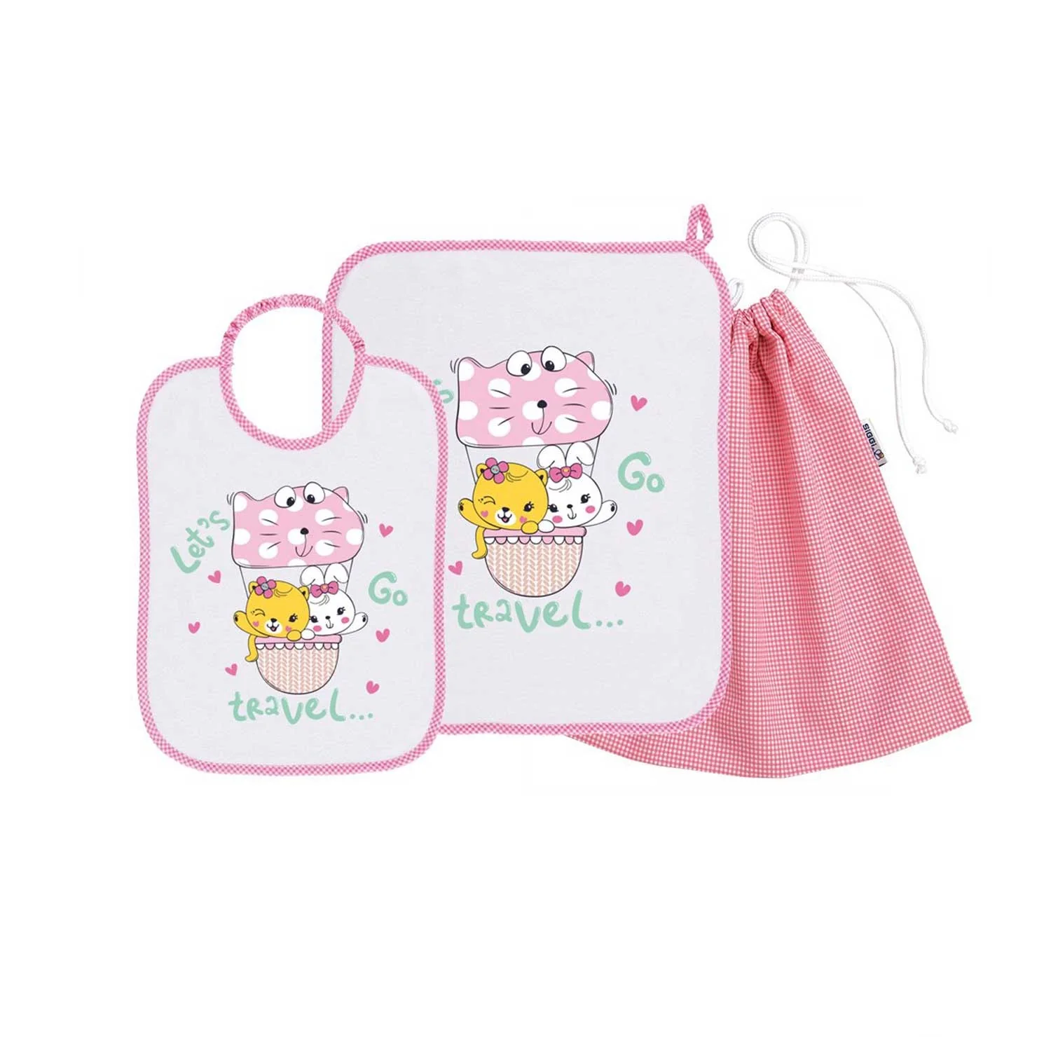 Siggi - Set Asilo Bimba 3pz Asciugamano Sacchetta Bavaglino - Image 10