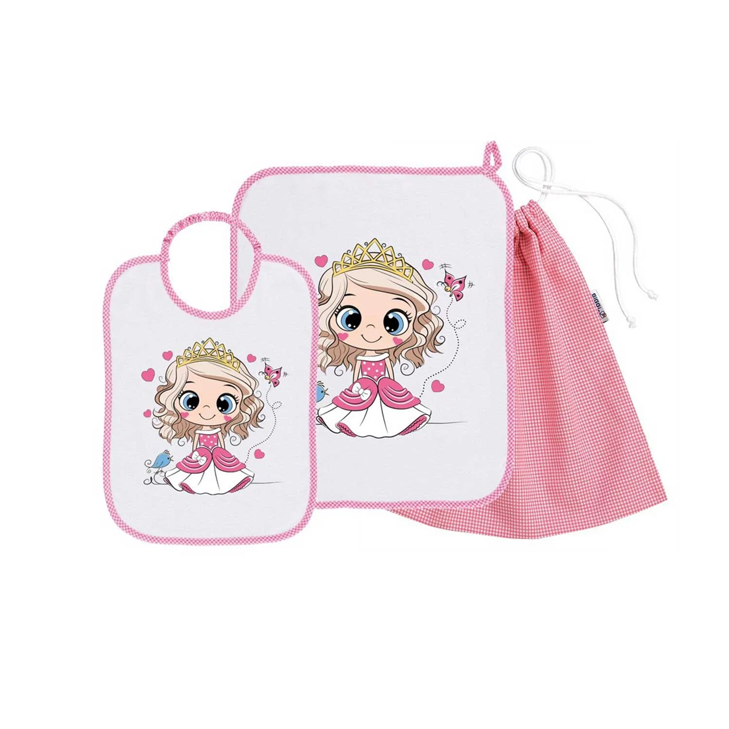 Siggi - Set Asilo Bimba 3pz Asciugamano Sacchetta Bavaglino - Image 11