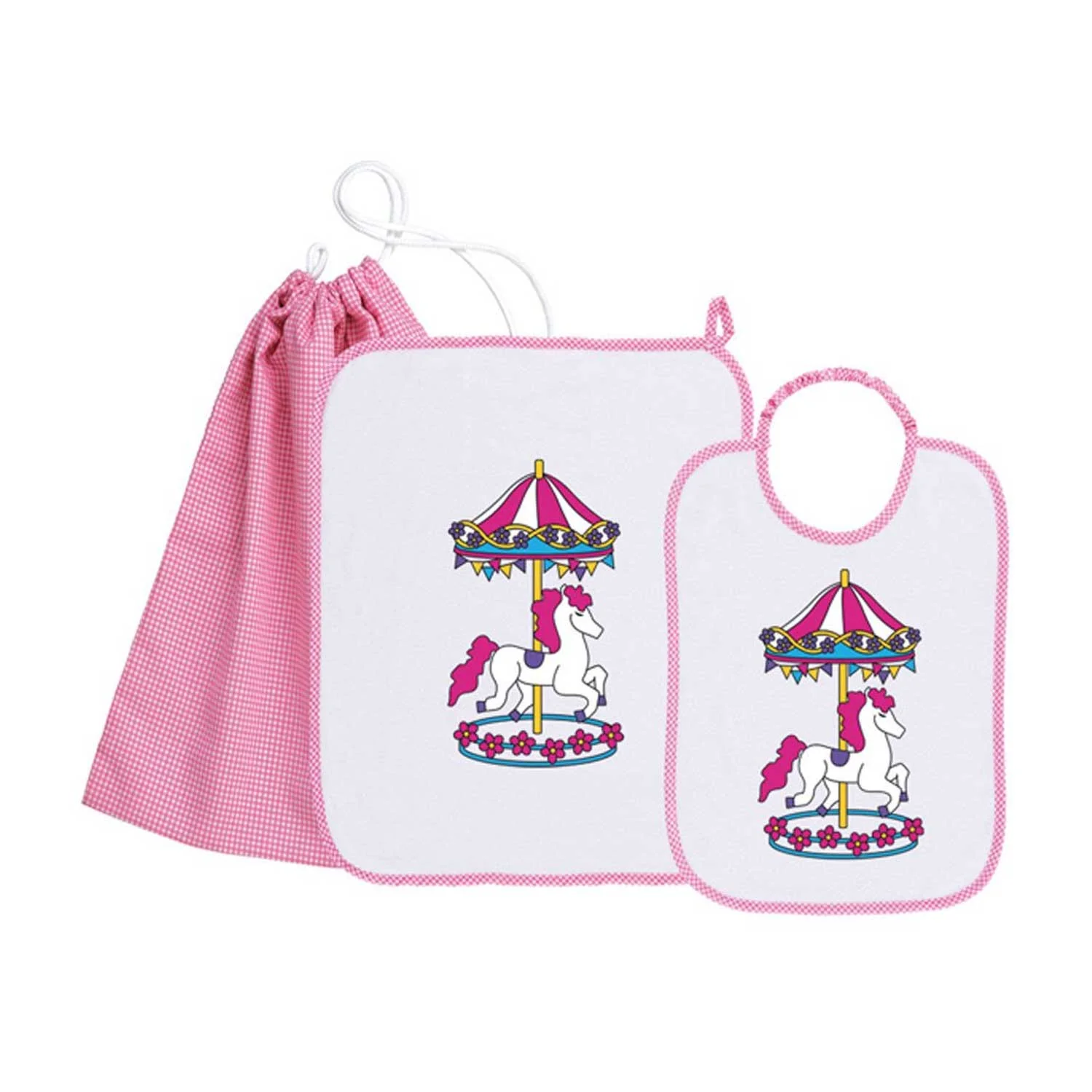 Siggi - Set Asilo Bimba 3pz Asciugamano Sacchetta Bavaglino - Image 3