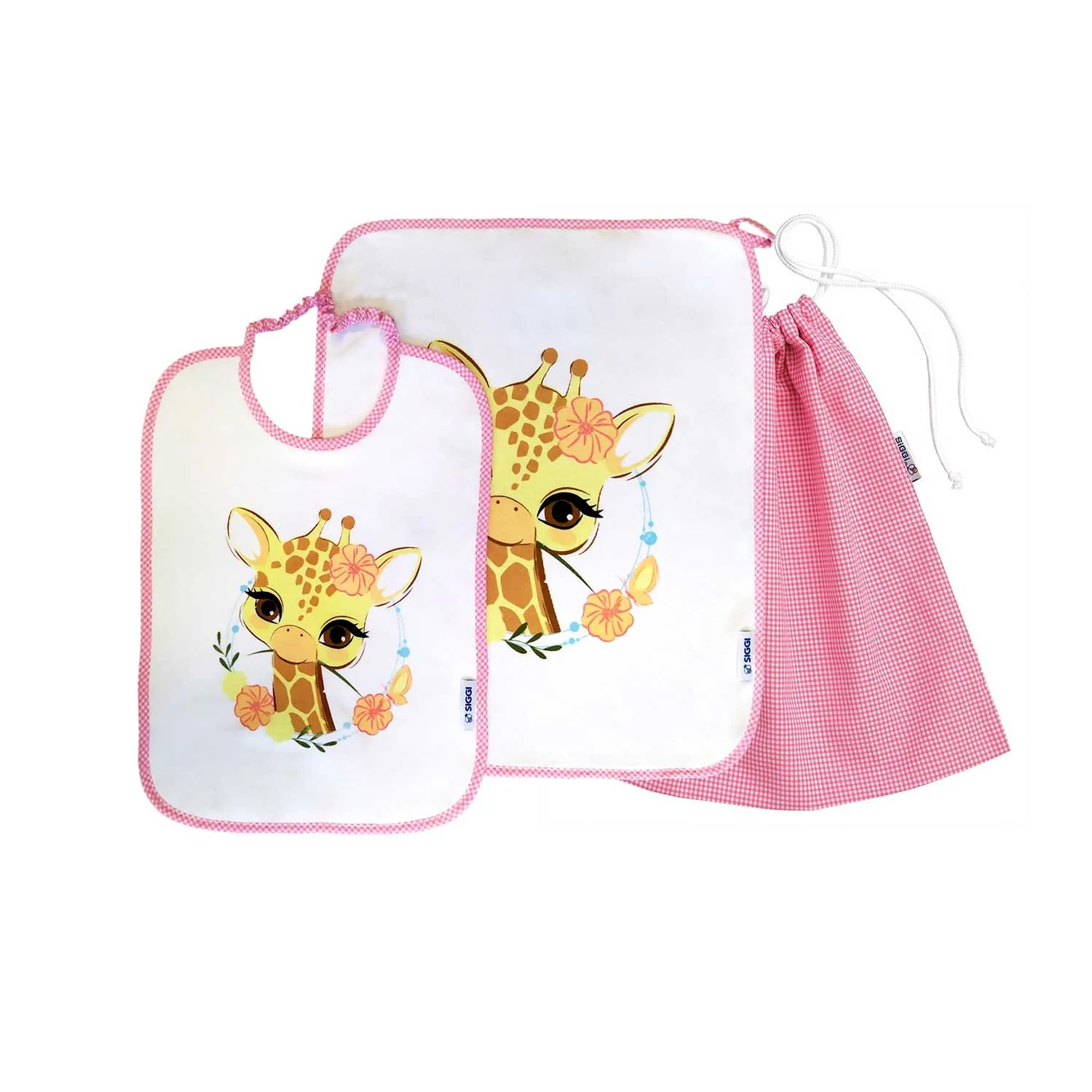 Siggi - Set Asilo Bimba 3pz Asciugamano Sacchetta Bavaglino - Image 8