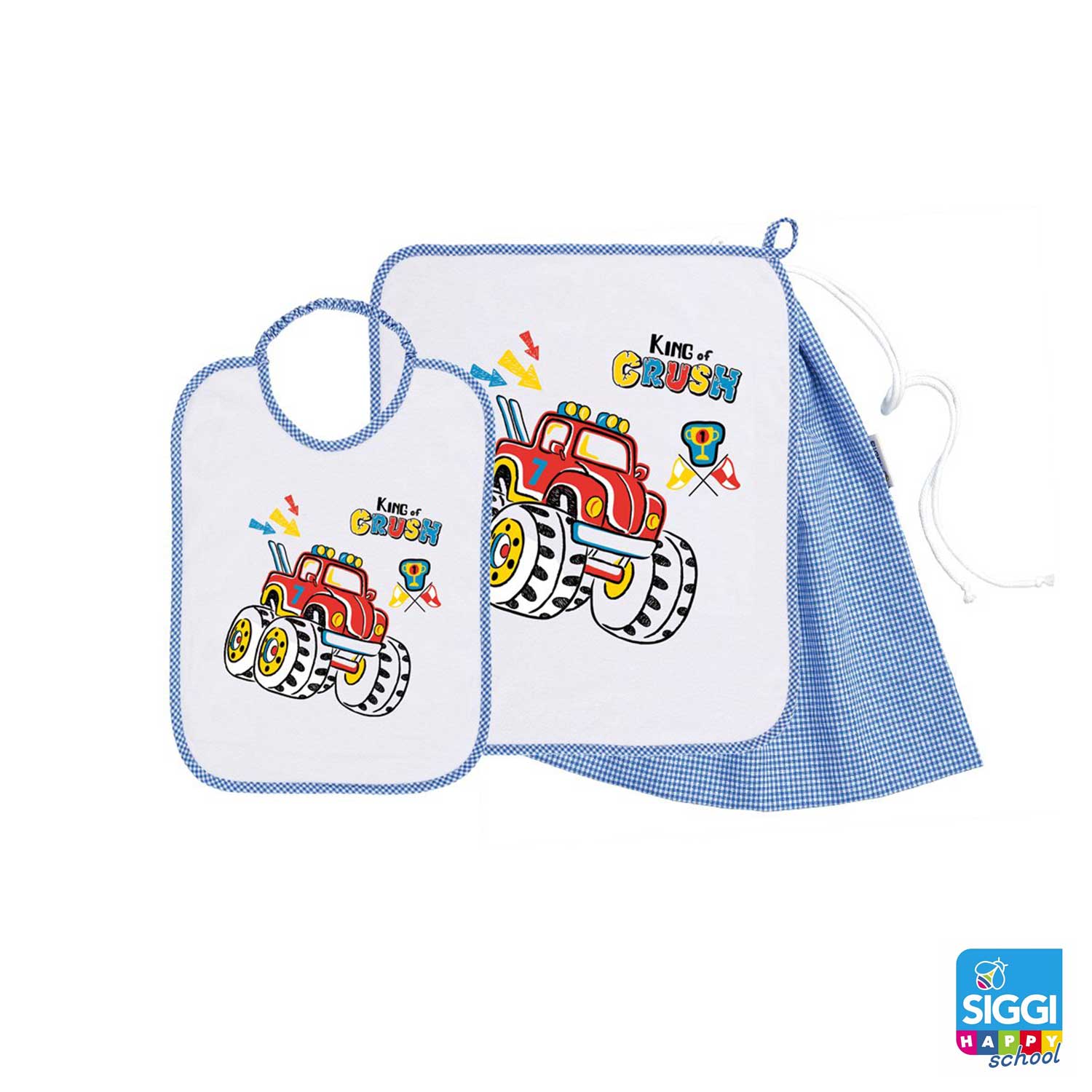 Siggi - Set Asilo Bimbo 3pz Asciugamano Sacchetta Bavaglino - Image 11