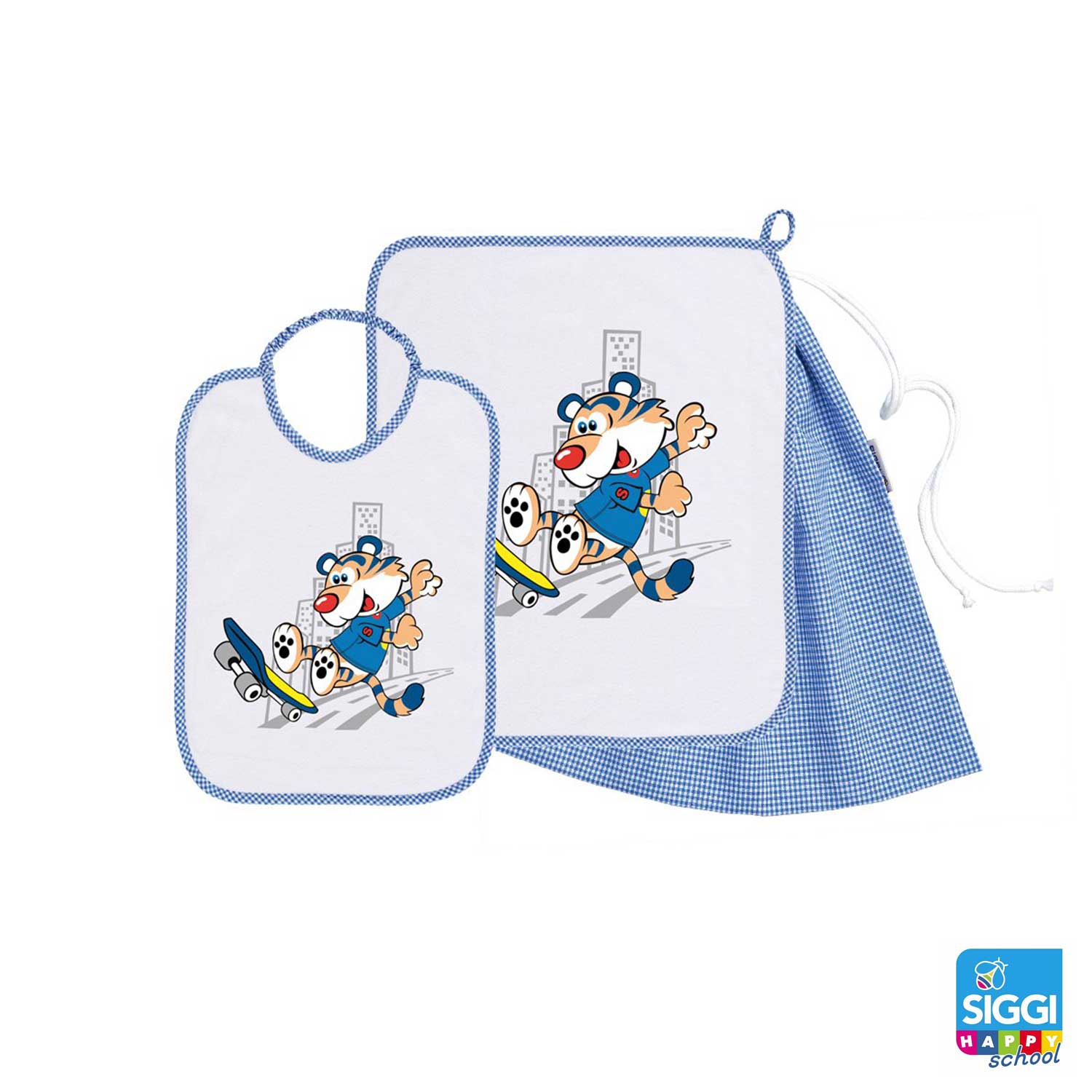 Siggi - Set Asilo Bimbo 3pz Asciugamano Sacchetta Bavaglino - Image 16
