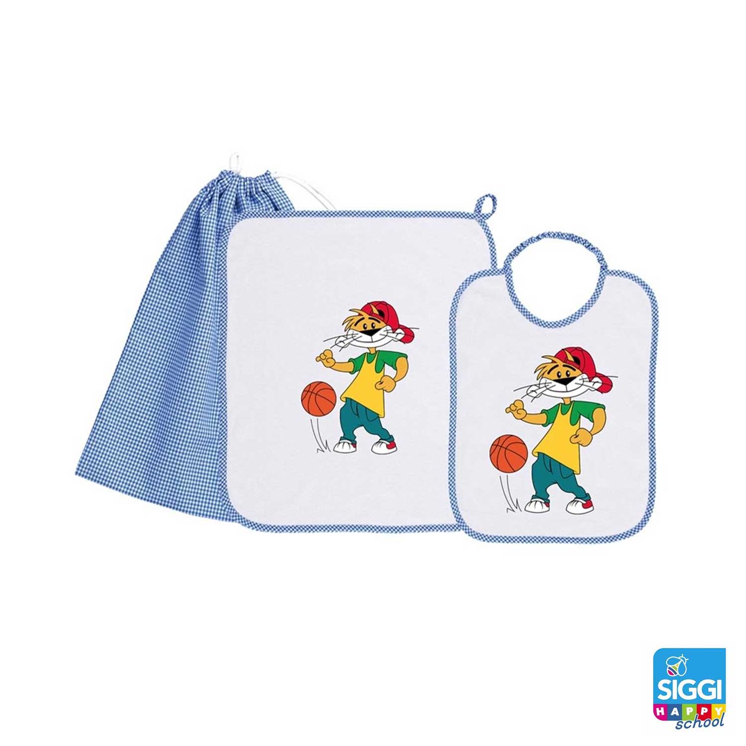 Siggi - Set Asilo Bimbo 3pz Asciugamano Sacchetta Bavaglino - Image 17
