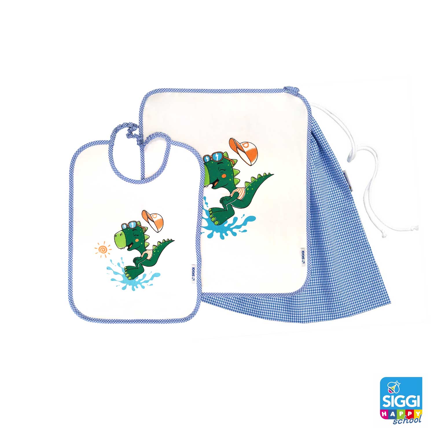 Siggi - Set Asilo Bimbo 3pz Asciugamano Sacchetta Bavaglino - Image 5