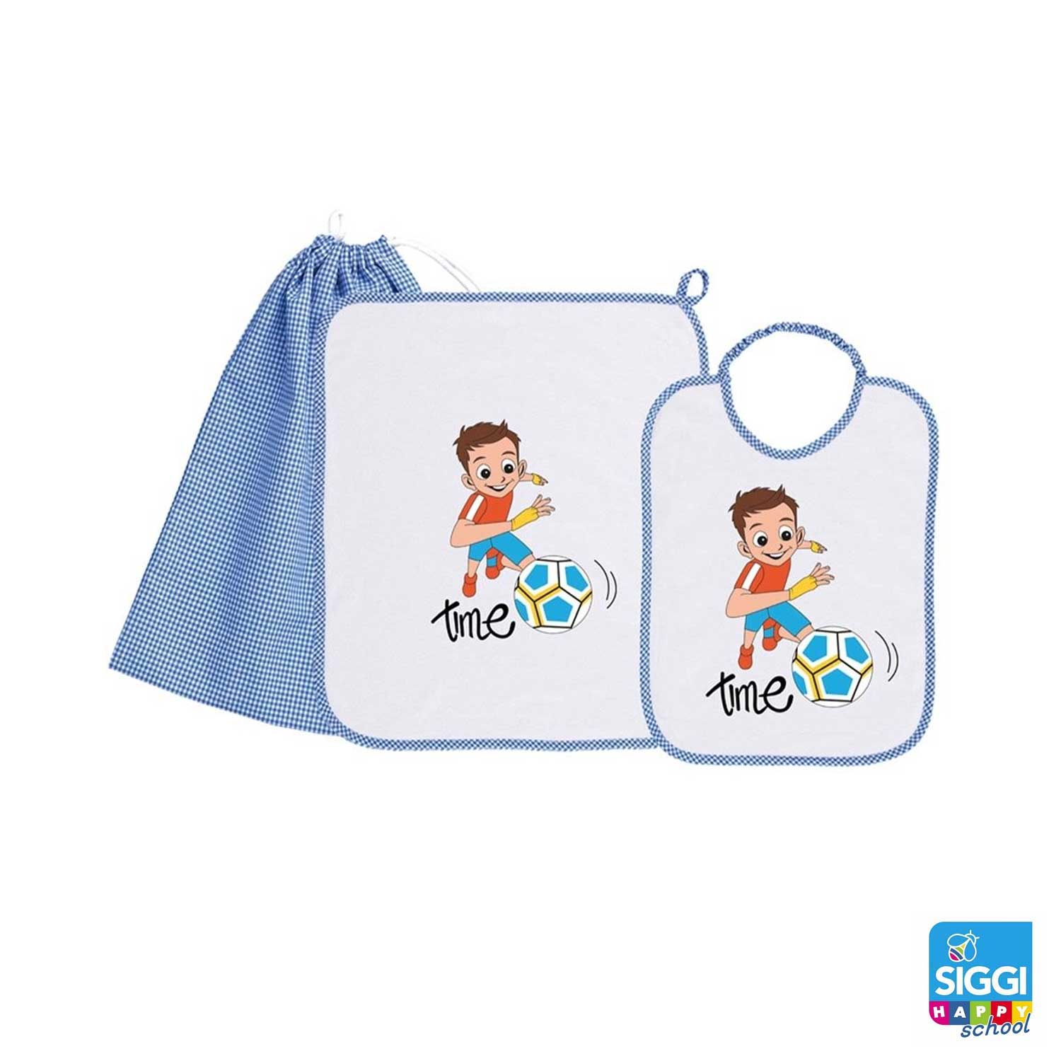 Siggi - Set Asilo Bimbo 3pz Asciugamano Sacchetta Bavaglino - Image 6