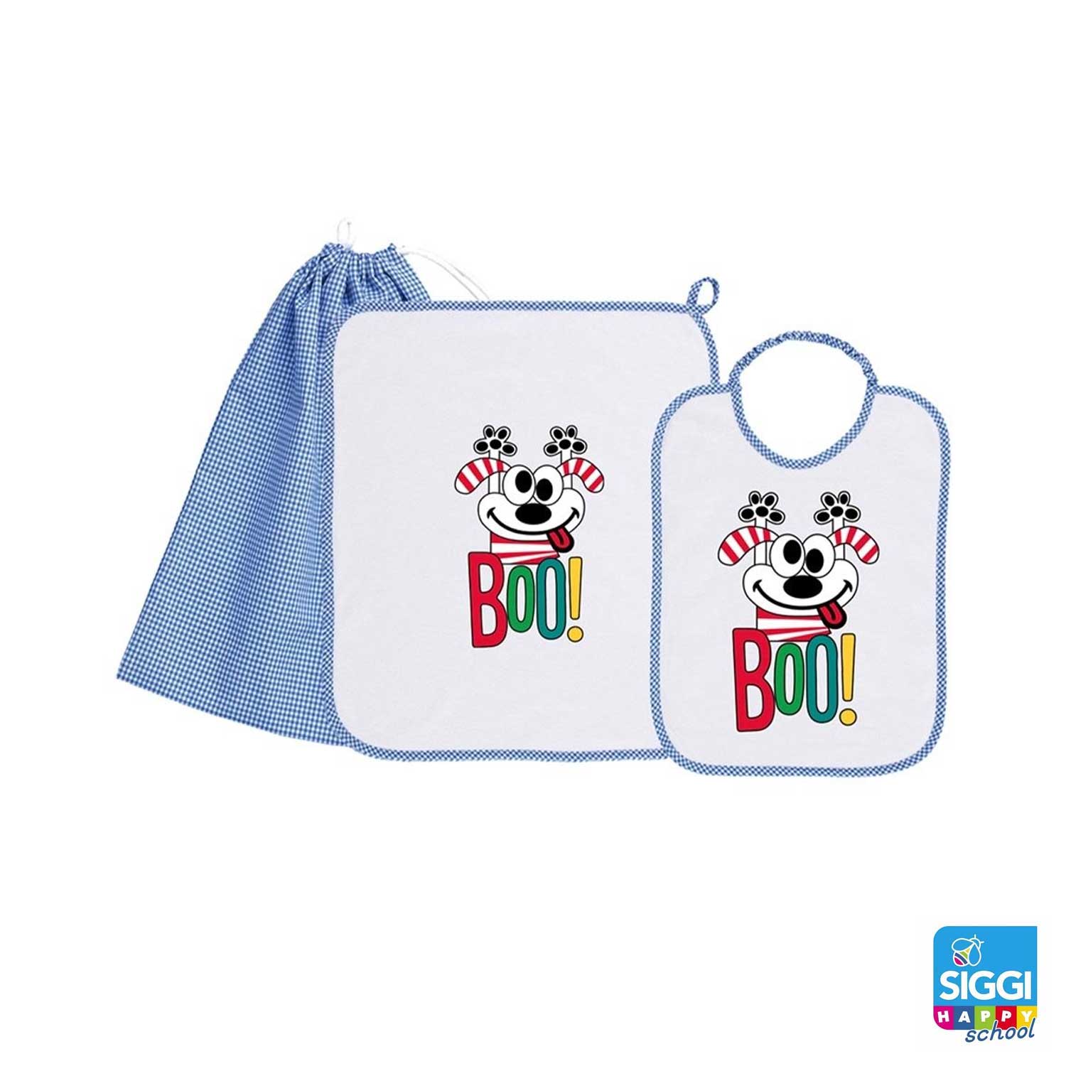 Siggi - Set Asilo Bimbo 3pz Asciugamano Sacchetta Bavaglino - Image 8