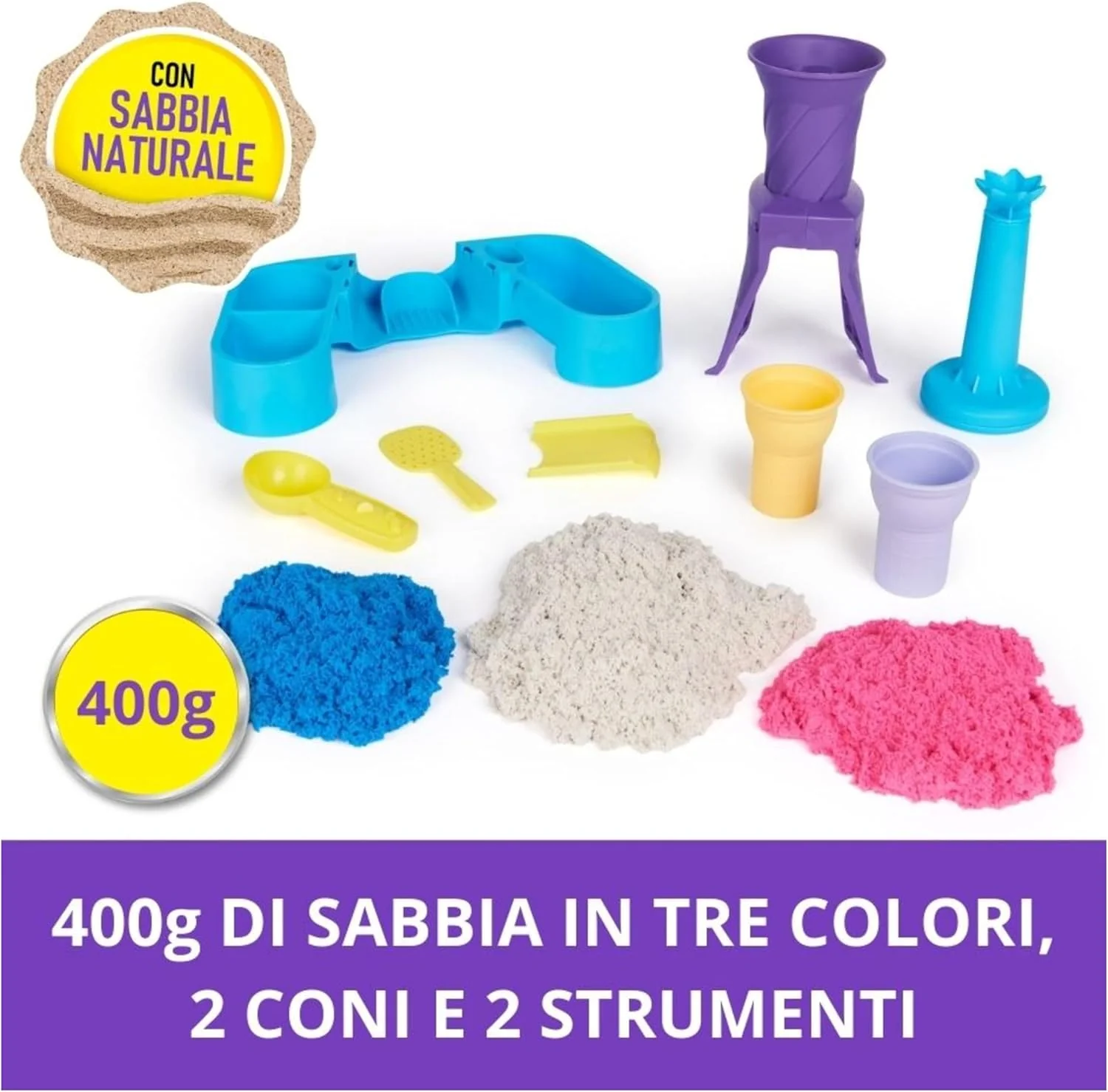 Spin Master - Kinetic Sand: Playset Gelateria Colorata - Image 3