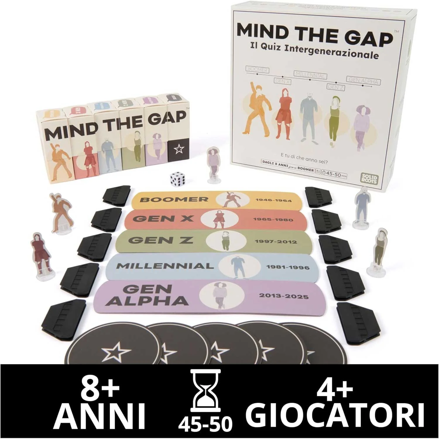 Spin Master -  Mind The Gap Il Quiz Intergenerazionale, Domande dalla Gen Alpha ai Boomer - Image 3