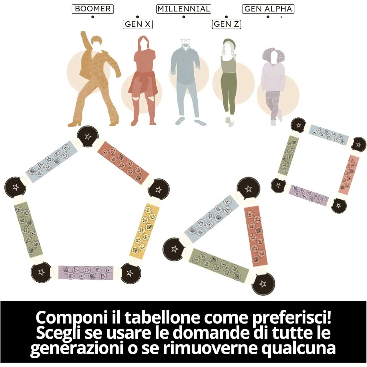 Spin Master -  Mind The Gap Il Quiz Intergenerazionale, Domande dalla Gen Alpha ai Boomer - Image 6