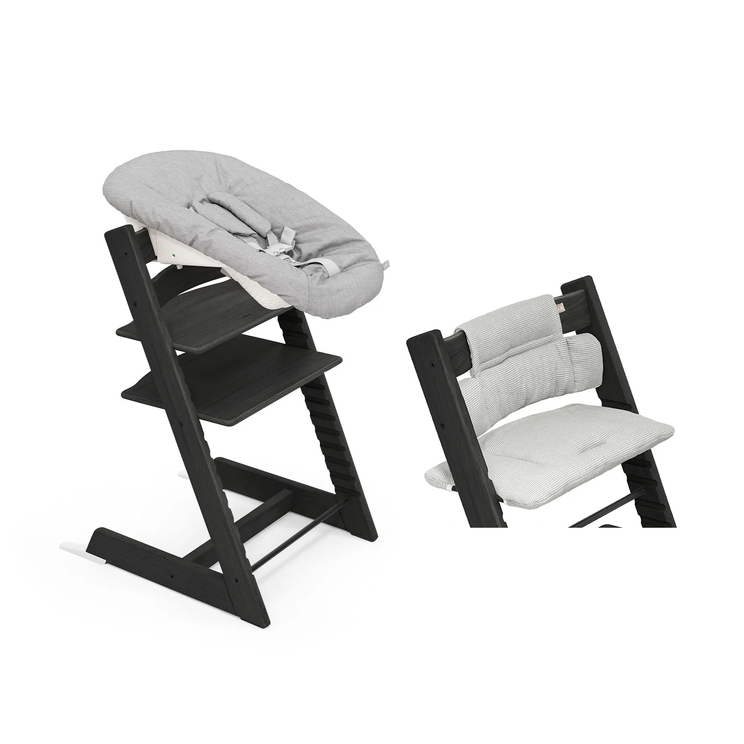 Stokke - Sedia Tripp Trapp in Rovere + Newborn Set + Cuscino