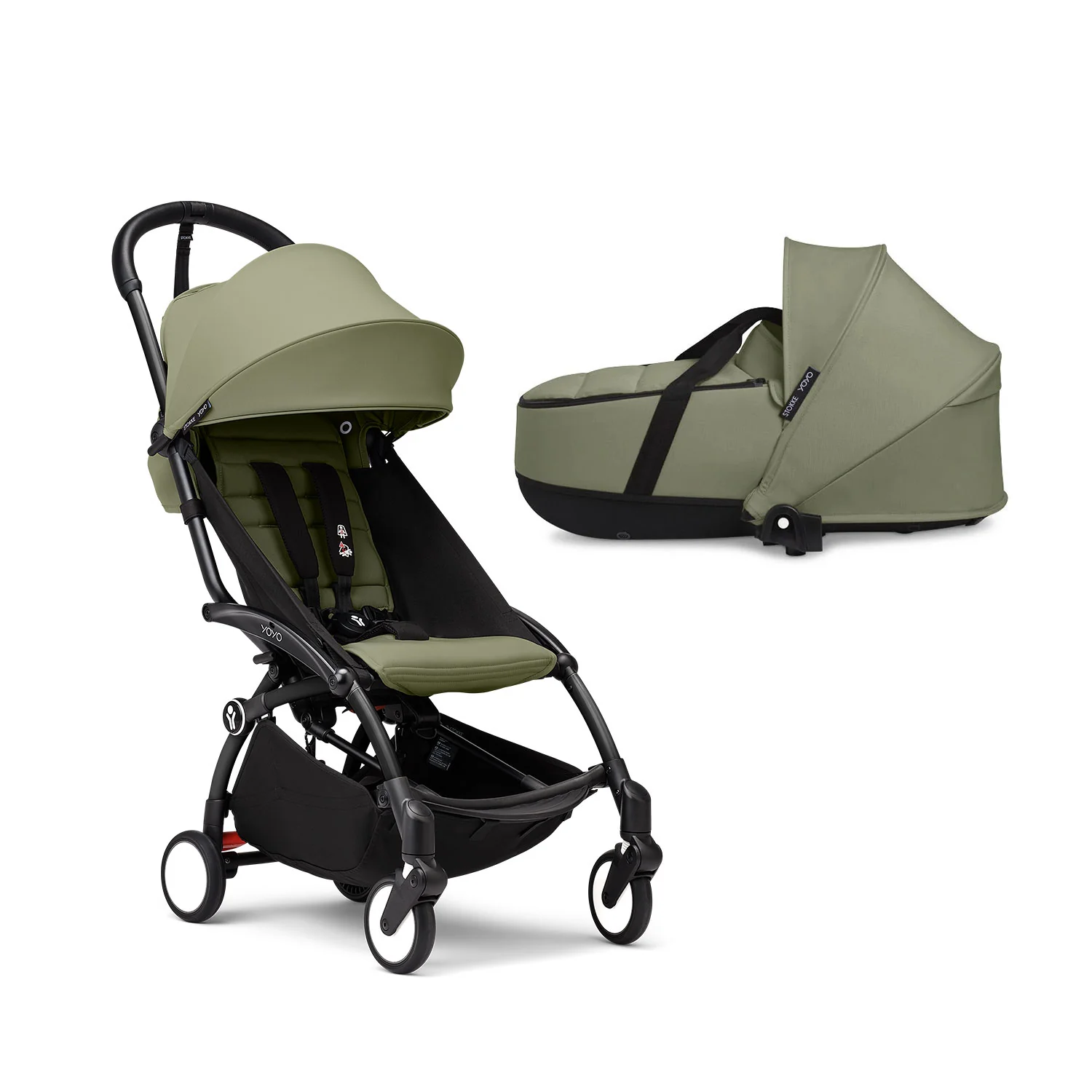 Stokke - Telaio Yoyo3 con Rivestimento 6+ e Bassinet 0+